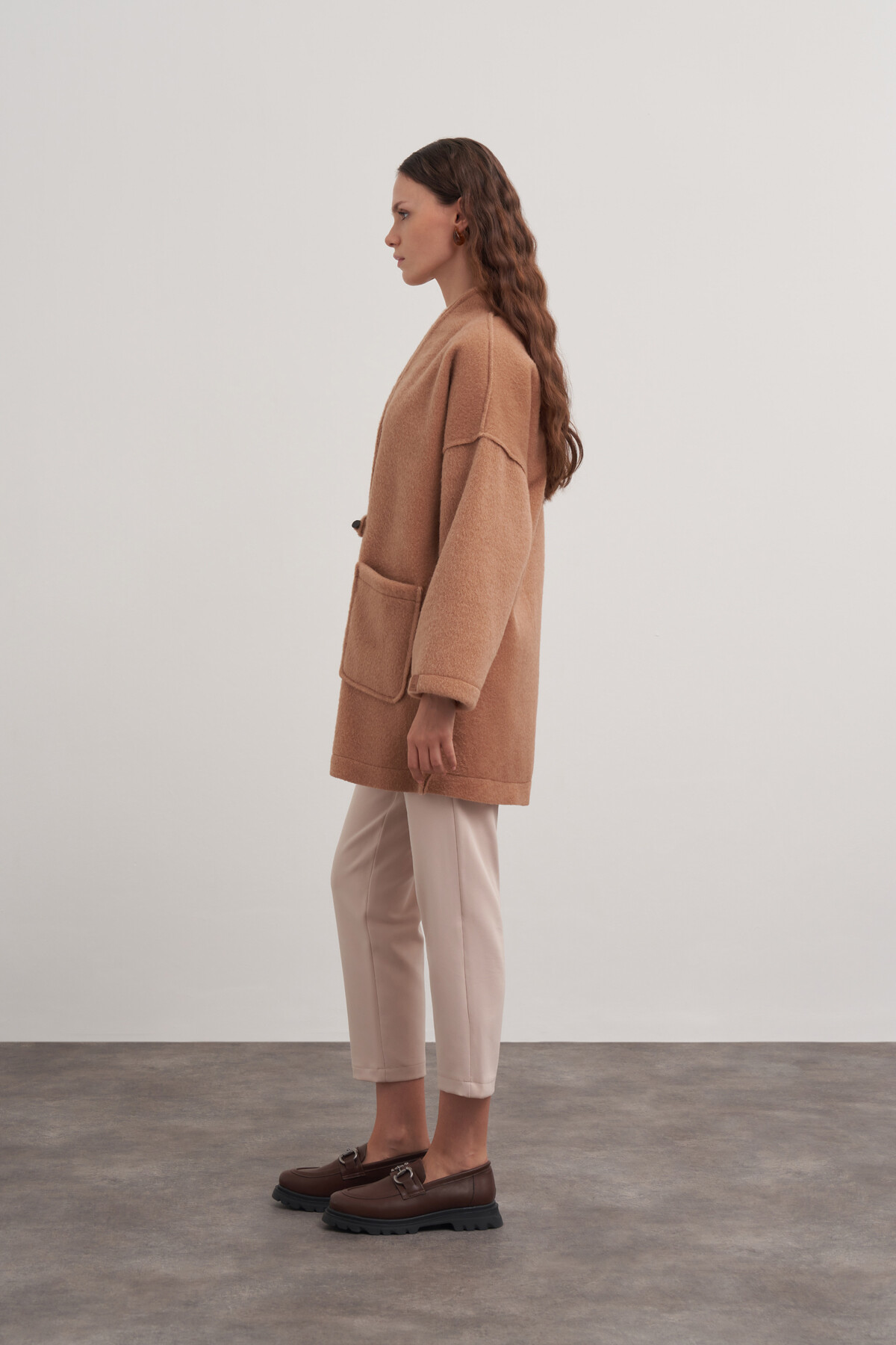 Cep Detaylı Örme Kaşe Kap