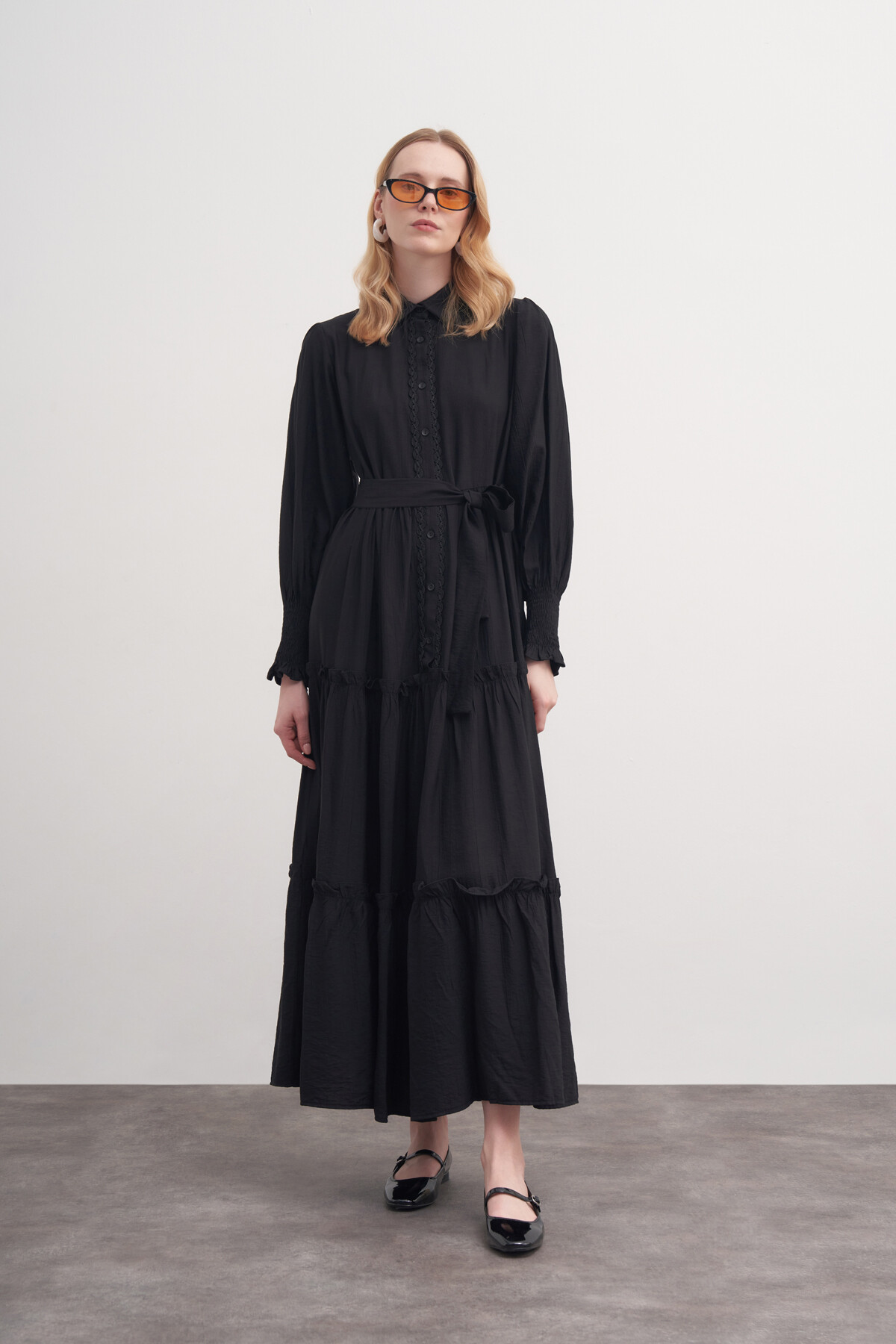 Guipure Detailed Dress