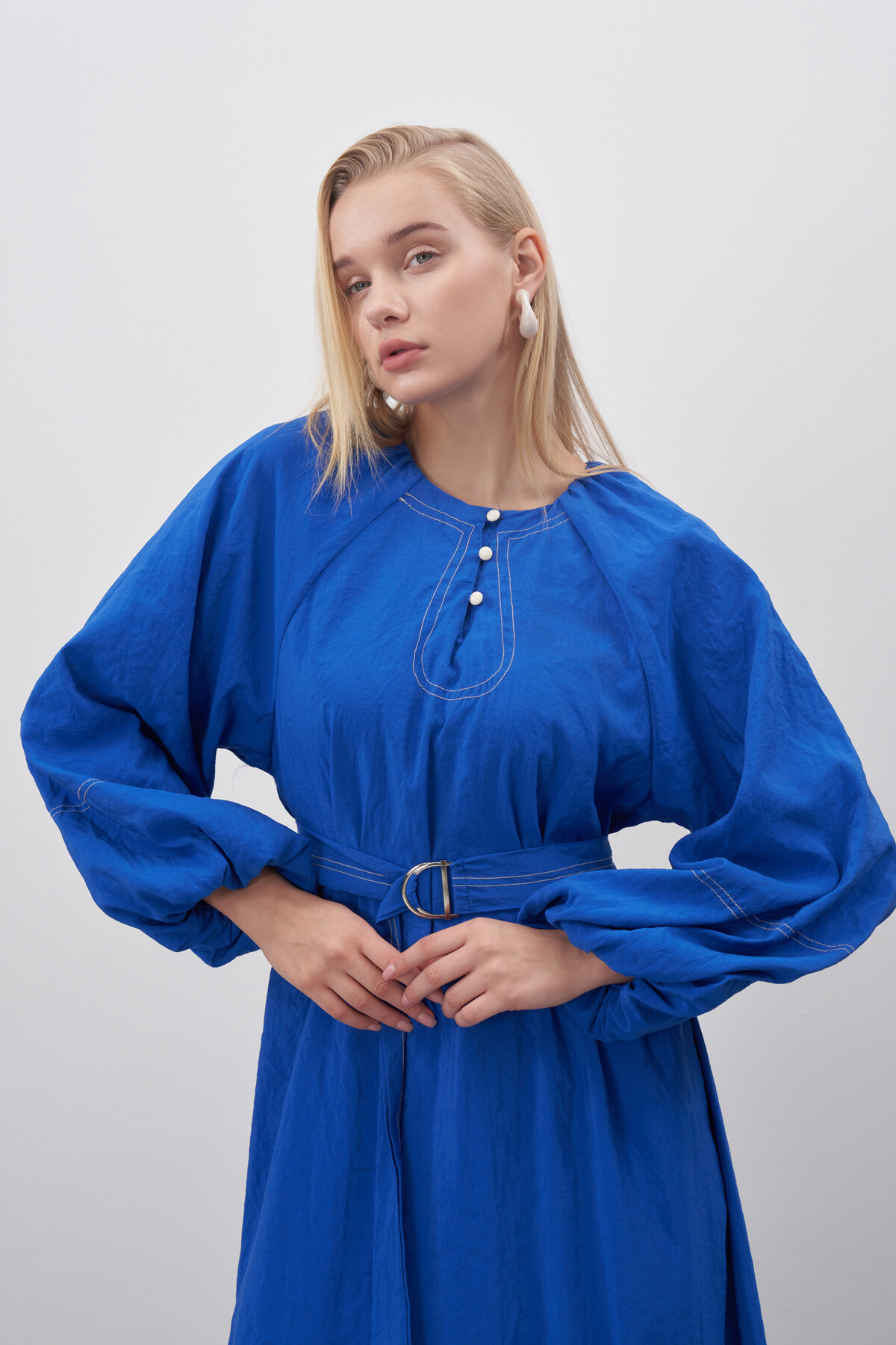 Dress with Stitching Detail