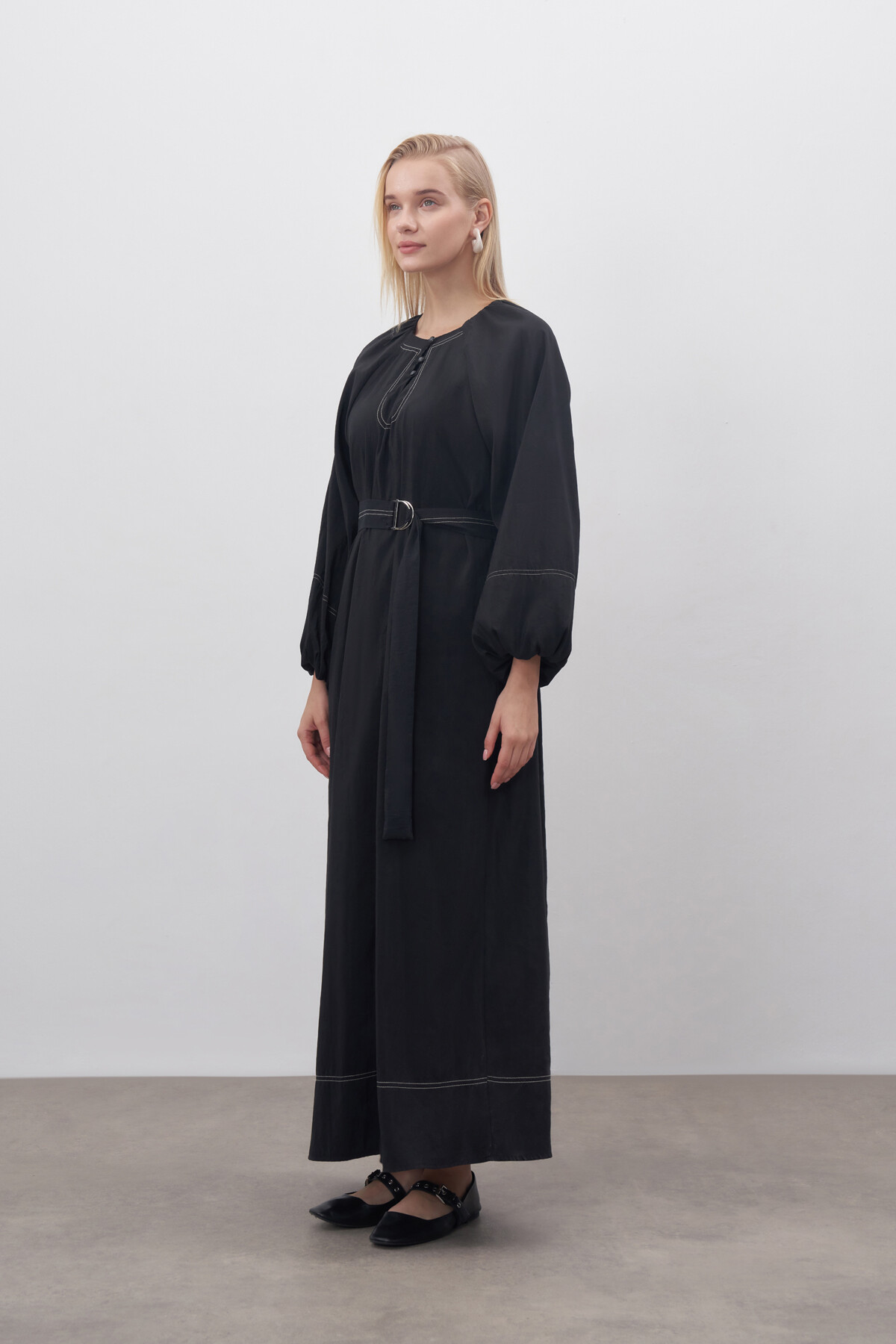 Dress with Stitching Detail