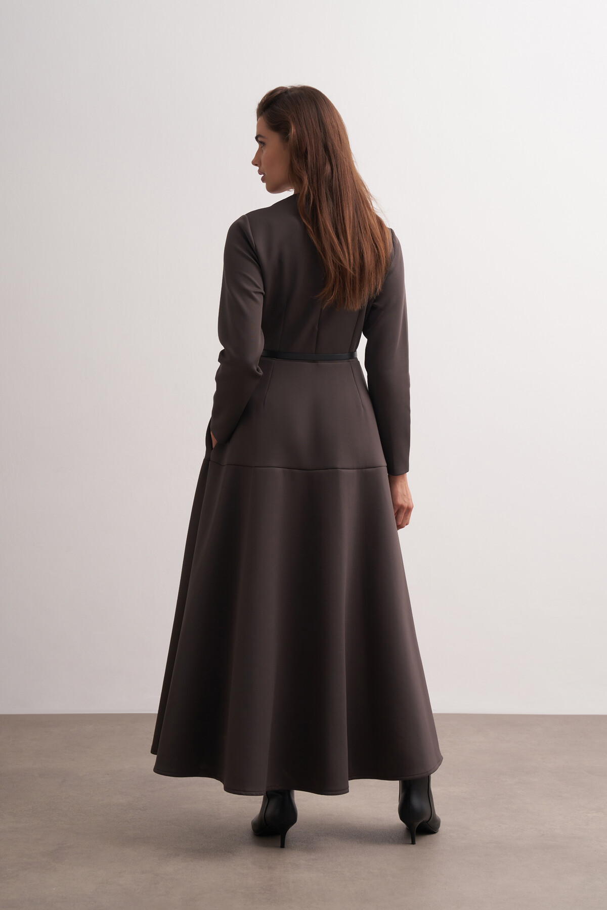 Belt Detailed Scuba Dress