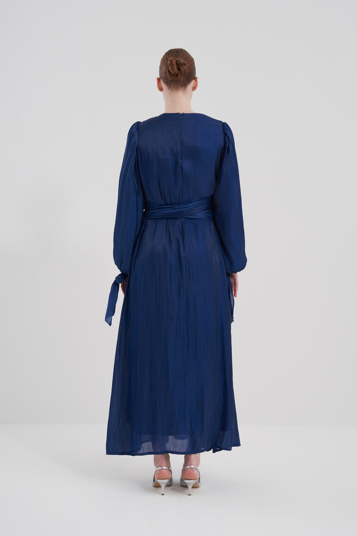 Bağlama Detaylı Abiye Elbise