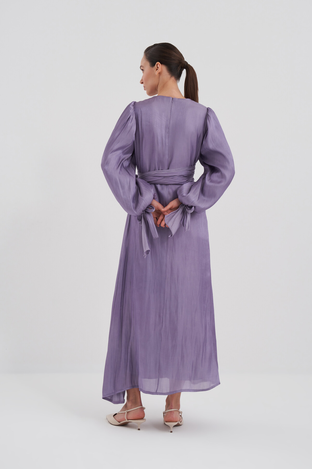 Bağlama Detaylı Abiye Elbise