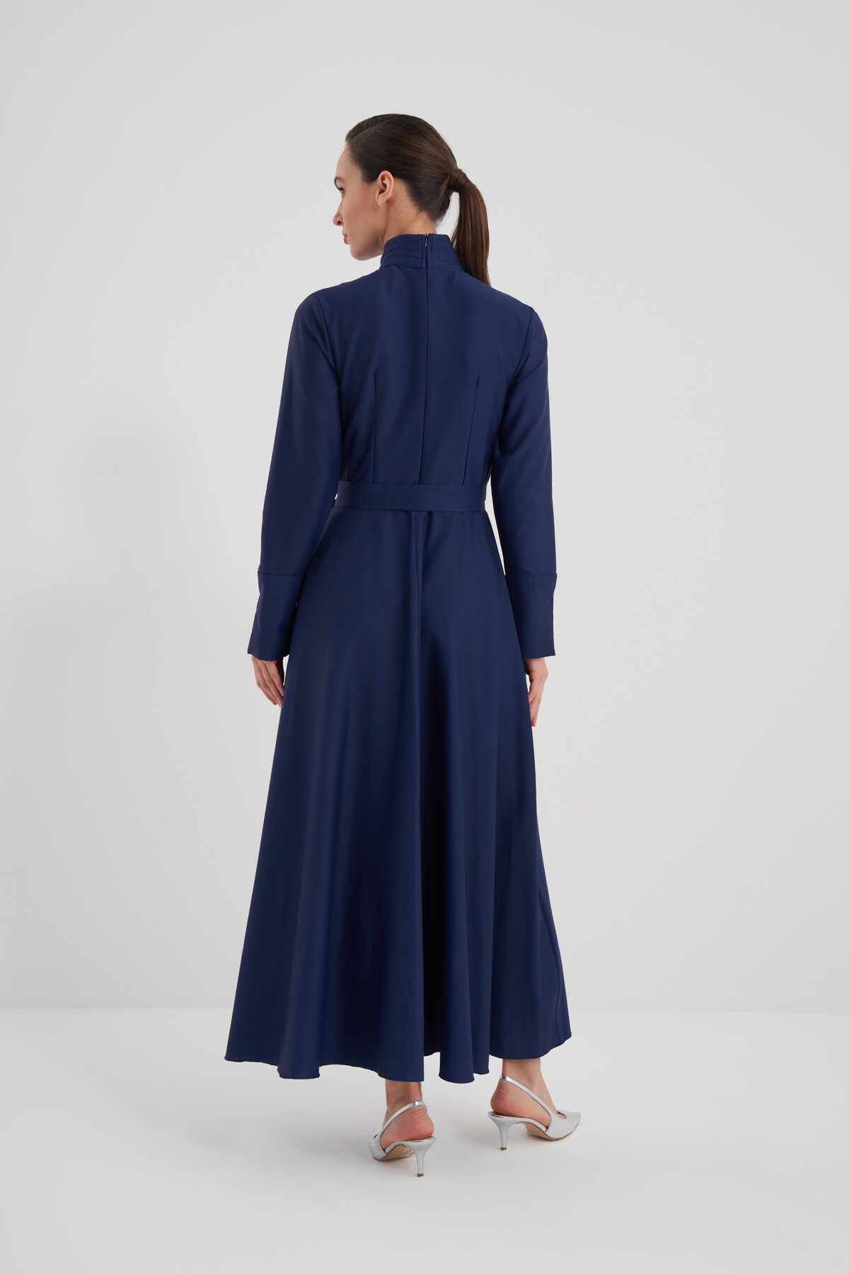 Göğüs Kısmı Pile Detaylı Elbise