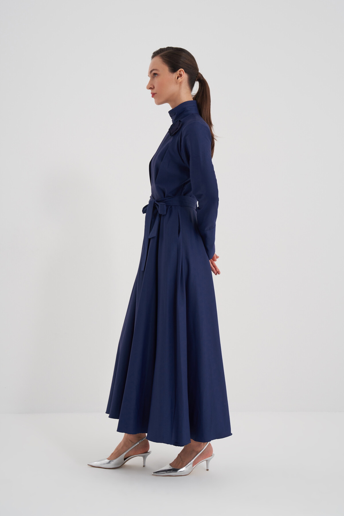 Göğüs Kısmı Pile Detaylı Elbise