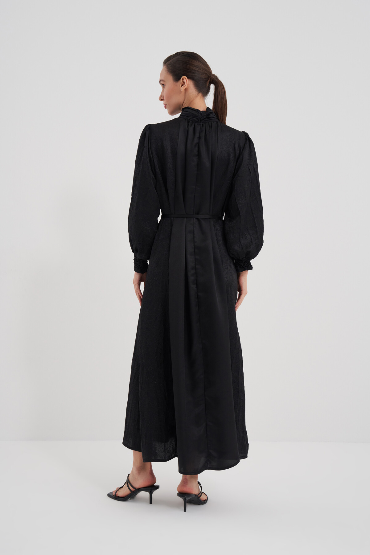 Evening Dress with Collar Detail