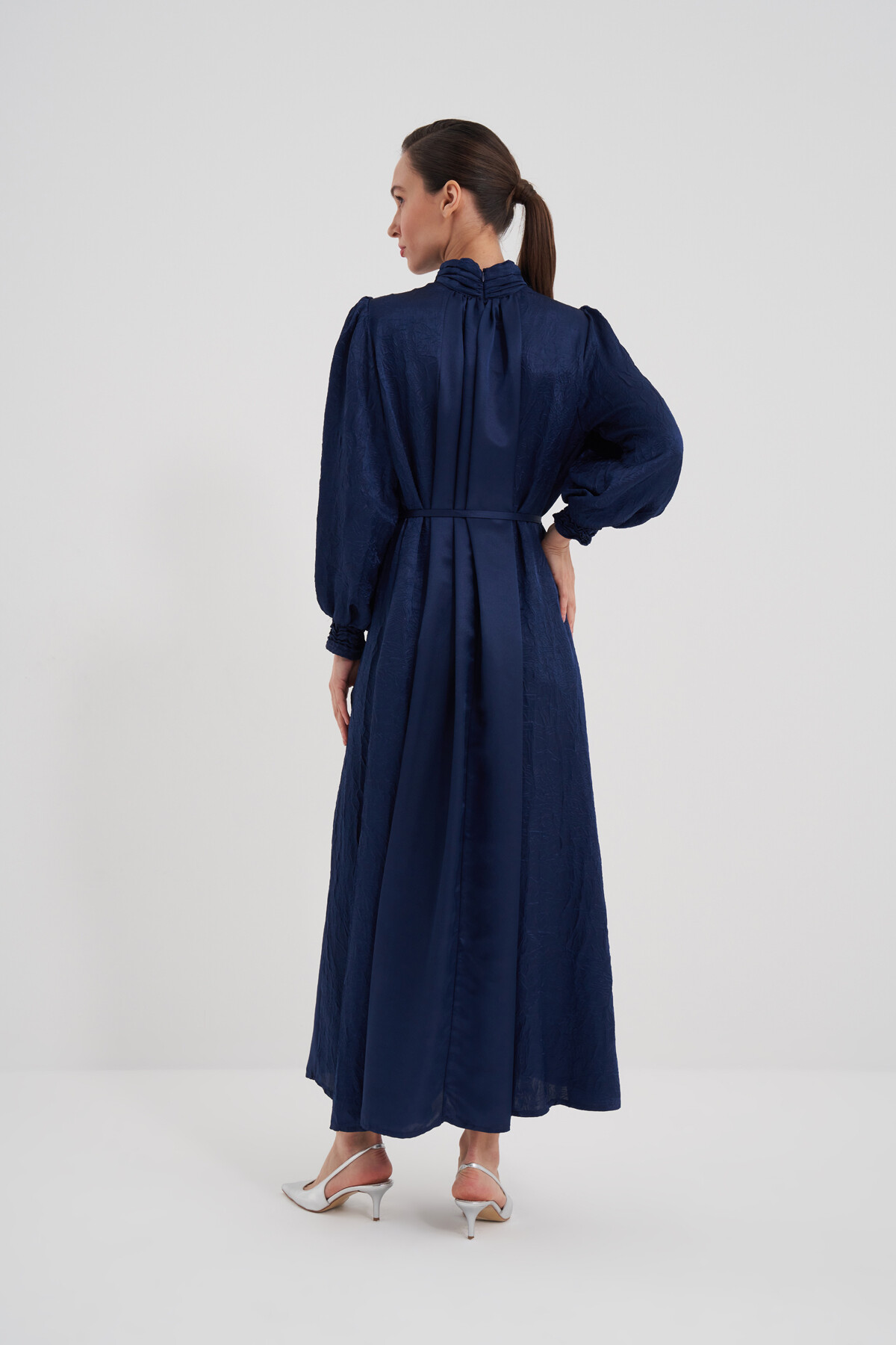 Evening Dress with Collar Detail