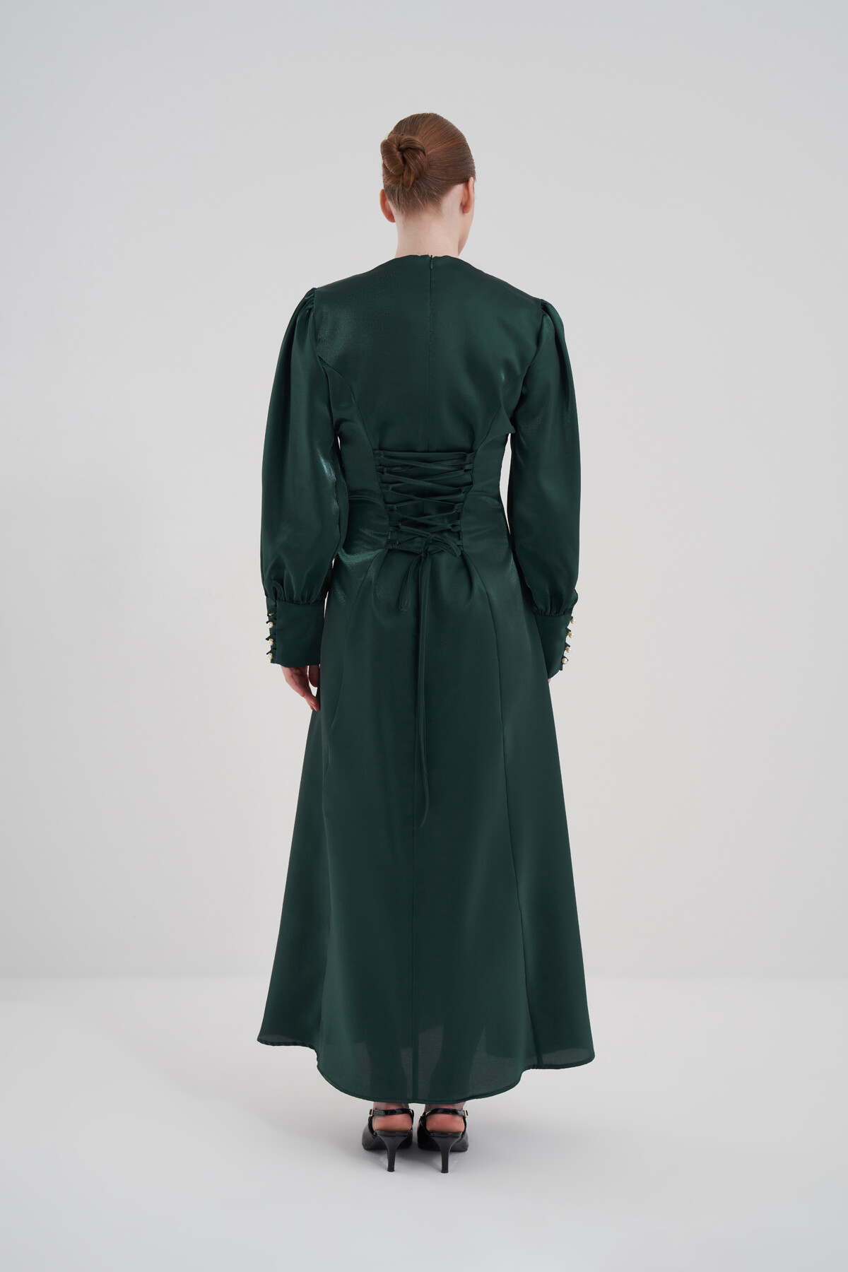 Lace Detailed Evening Dress