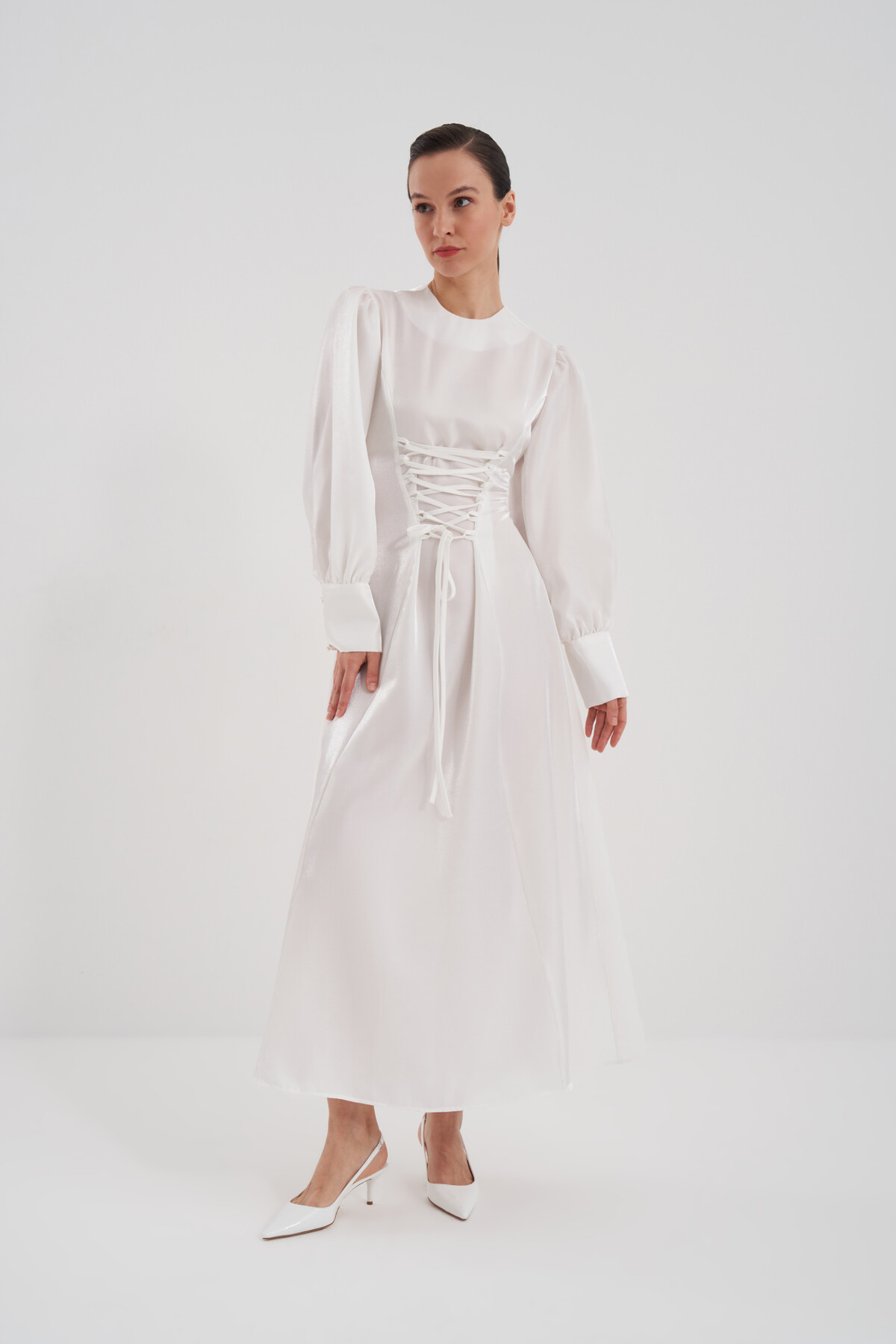 Lace Detailed Evening Dress