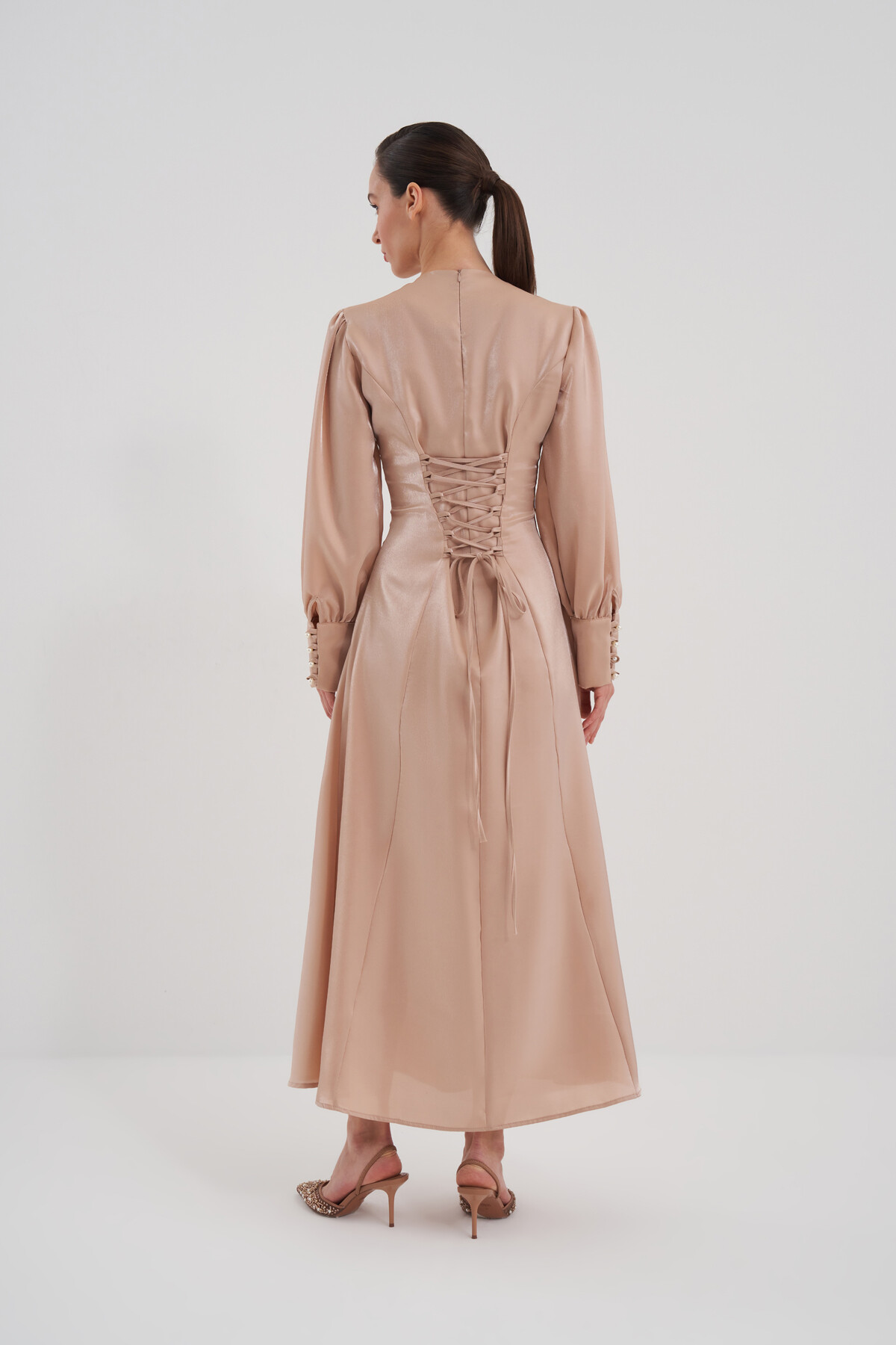 Lace Detailed Evening Dress