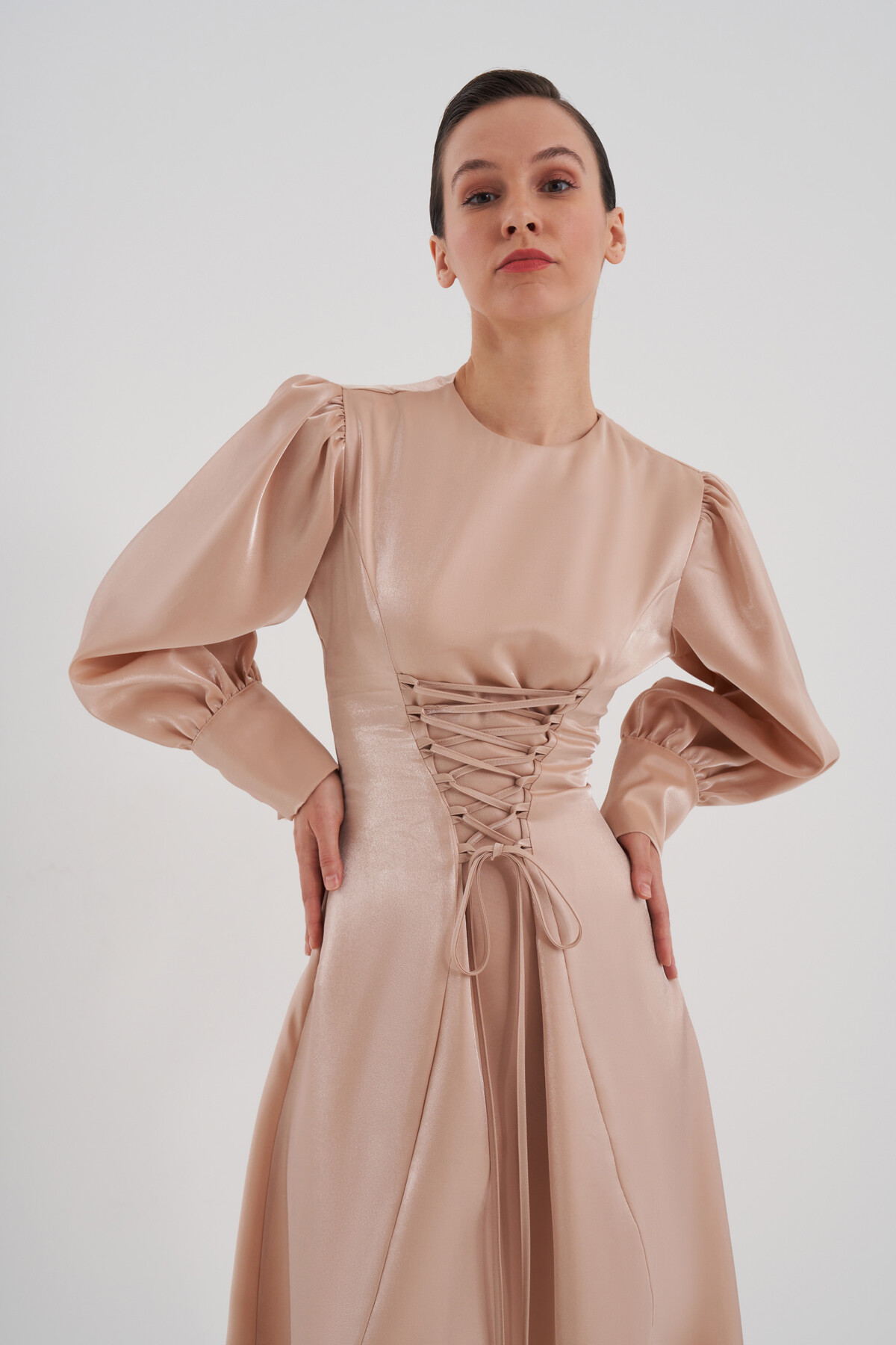 Lace Detailed Evening Dress