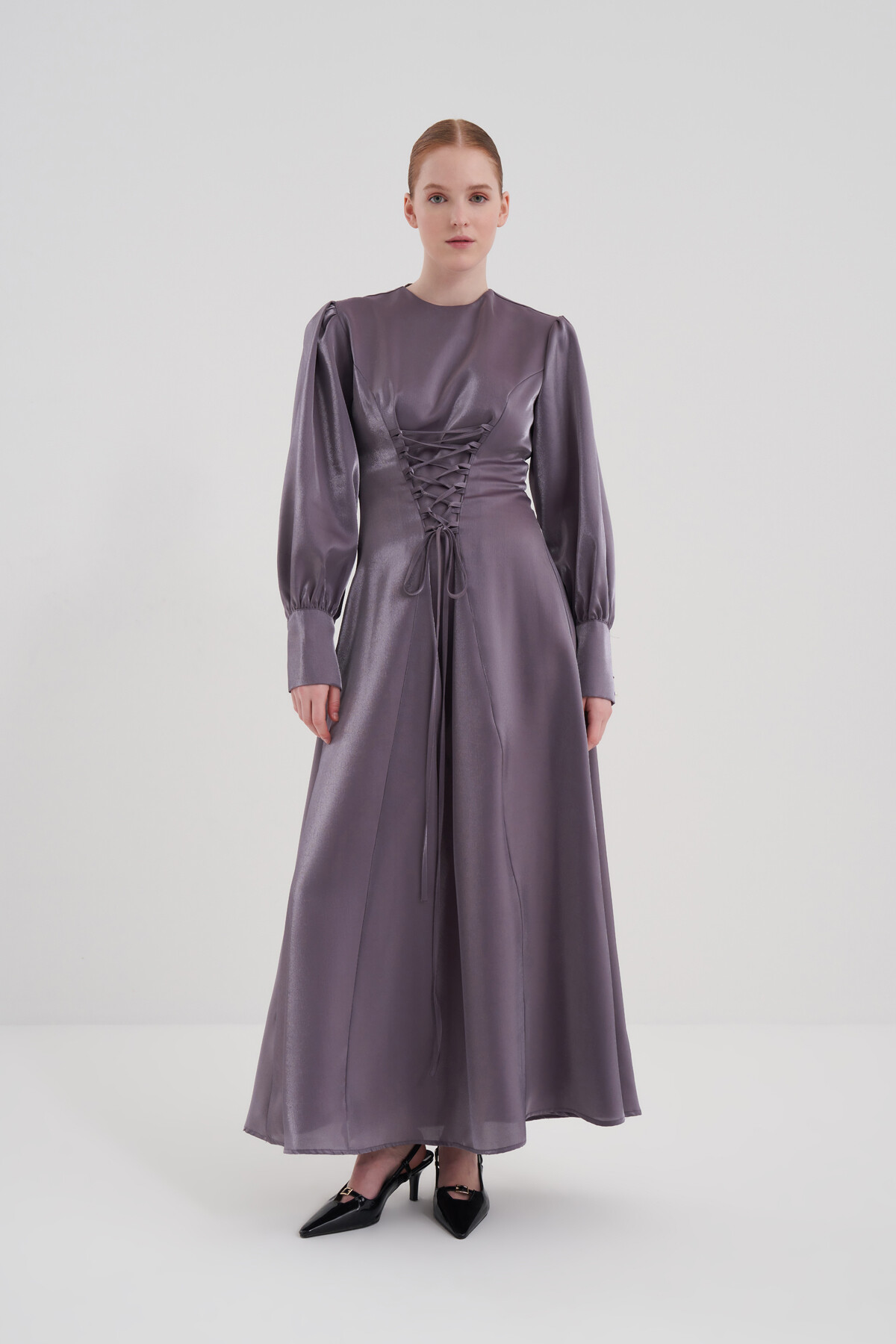 Lace Detailed Evening Dress