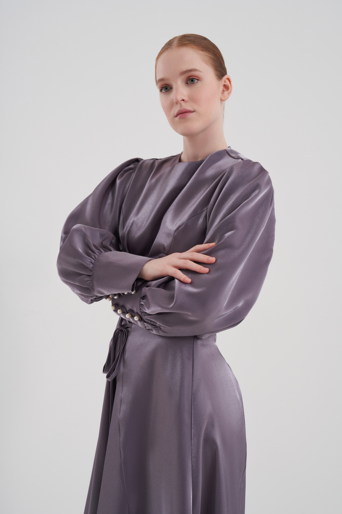 Lace Detailed Evening Dress