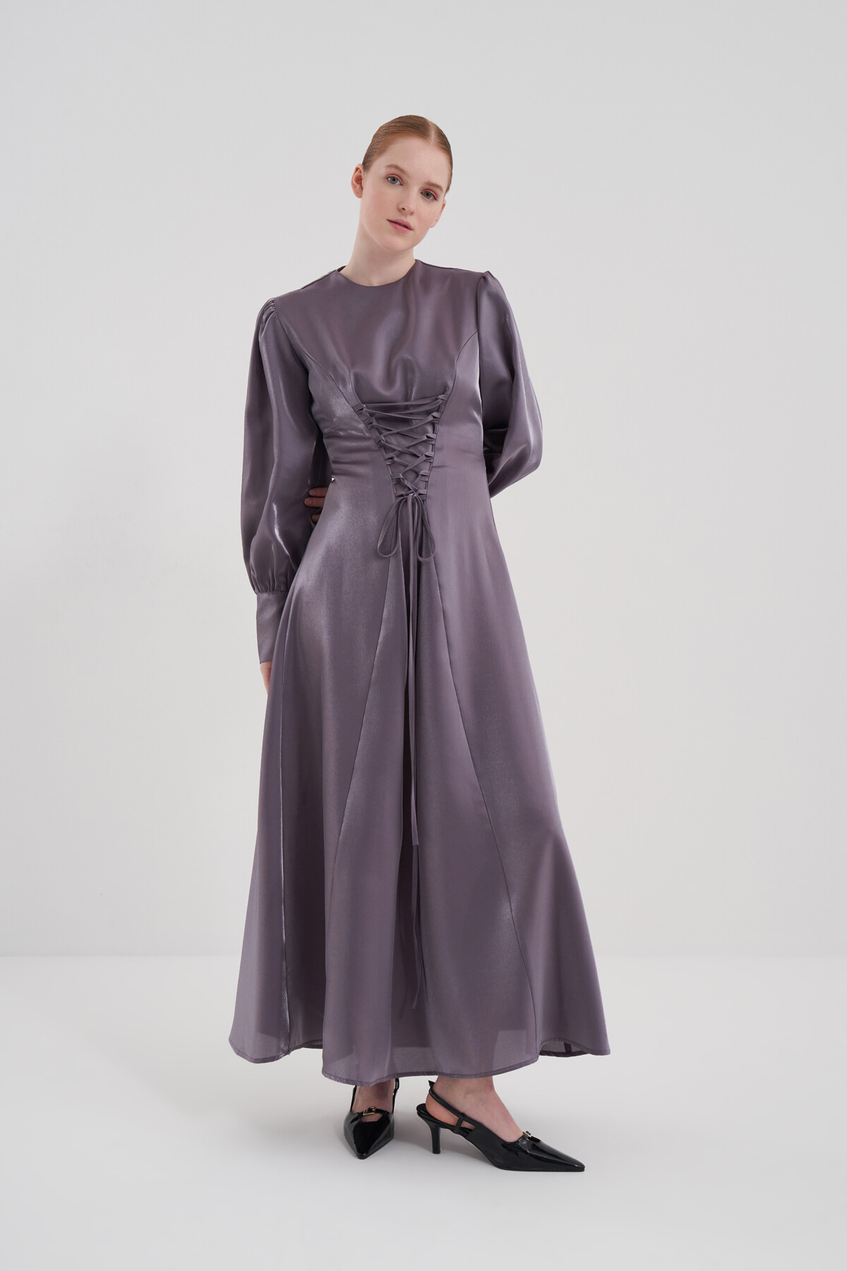 Lace Detailed Evening Dress