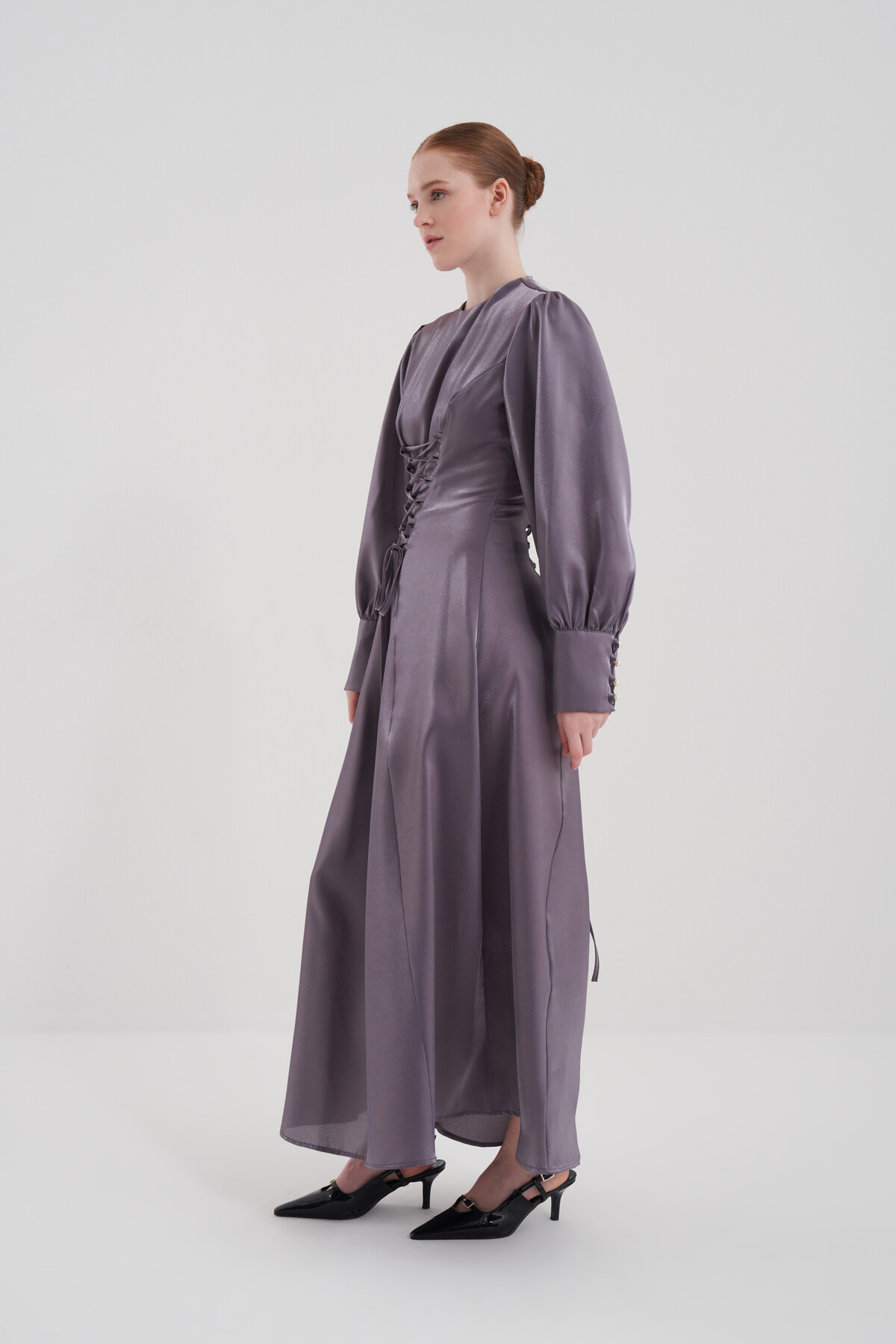 Lace Detailed Evening Dress