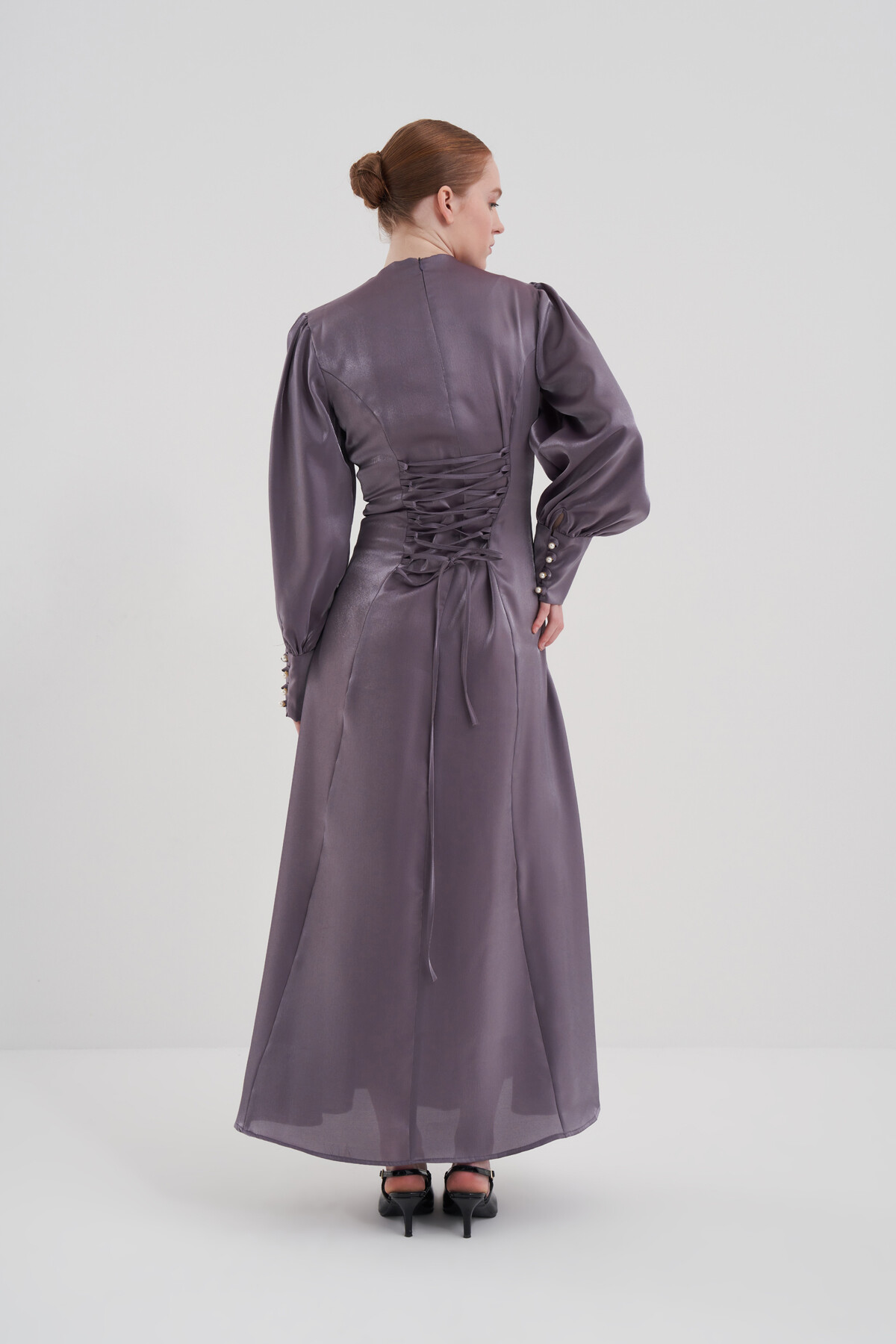 Lace Detailed Evening Dress