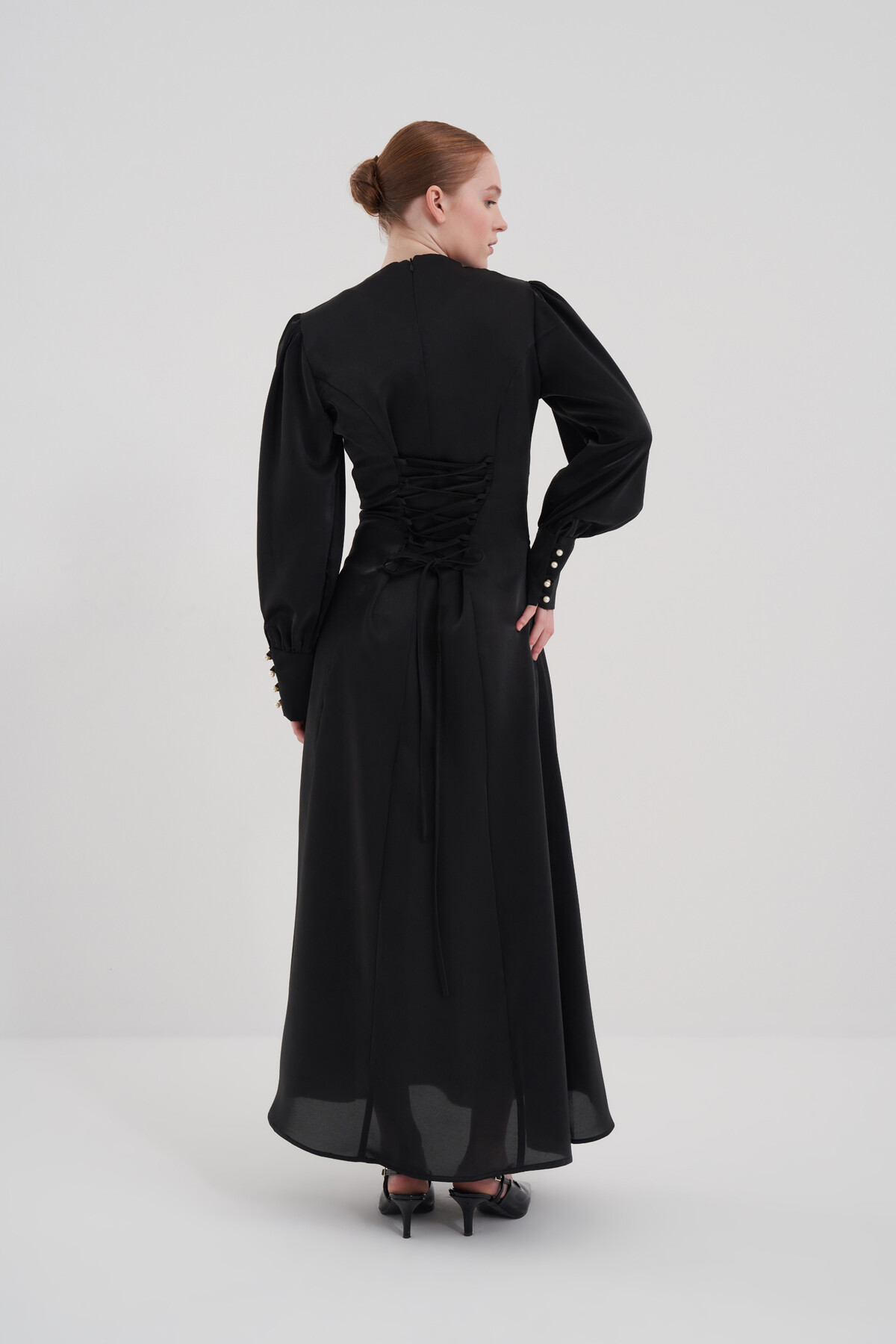 Lace Detailed Evening Dress