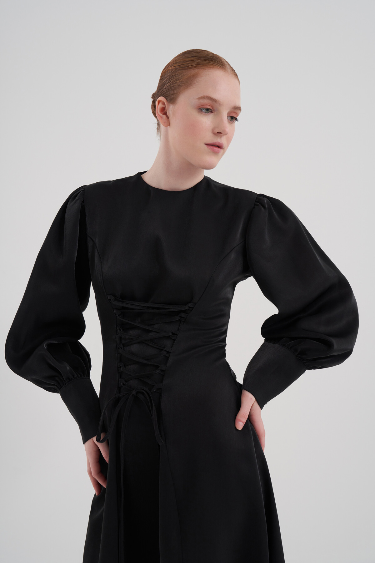 Lace Detailed Evening Dress