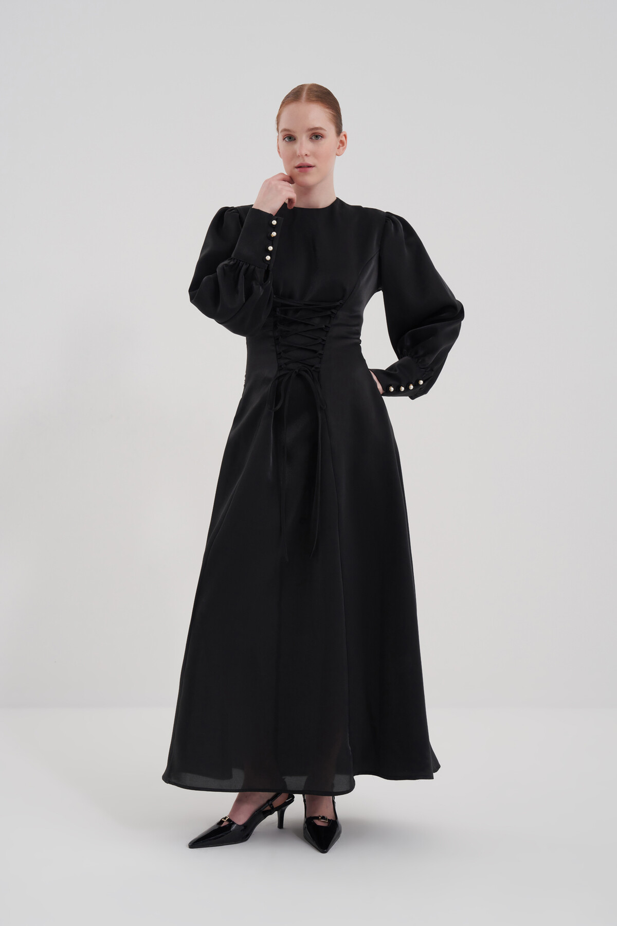 Lace Detailed Evening Dress