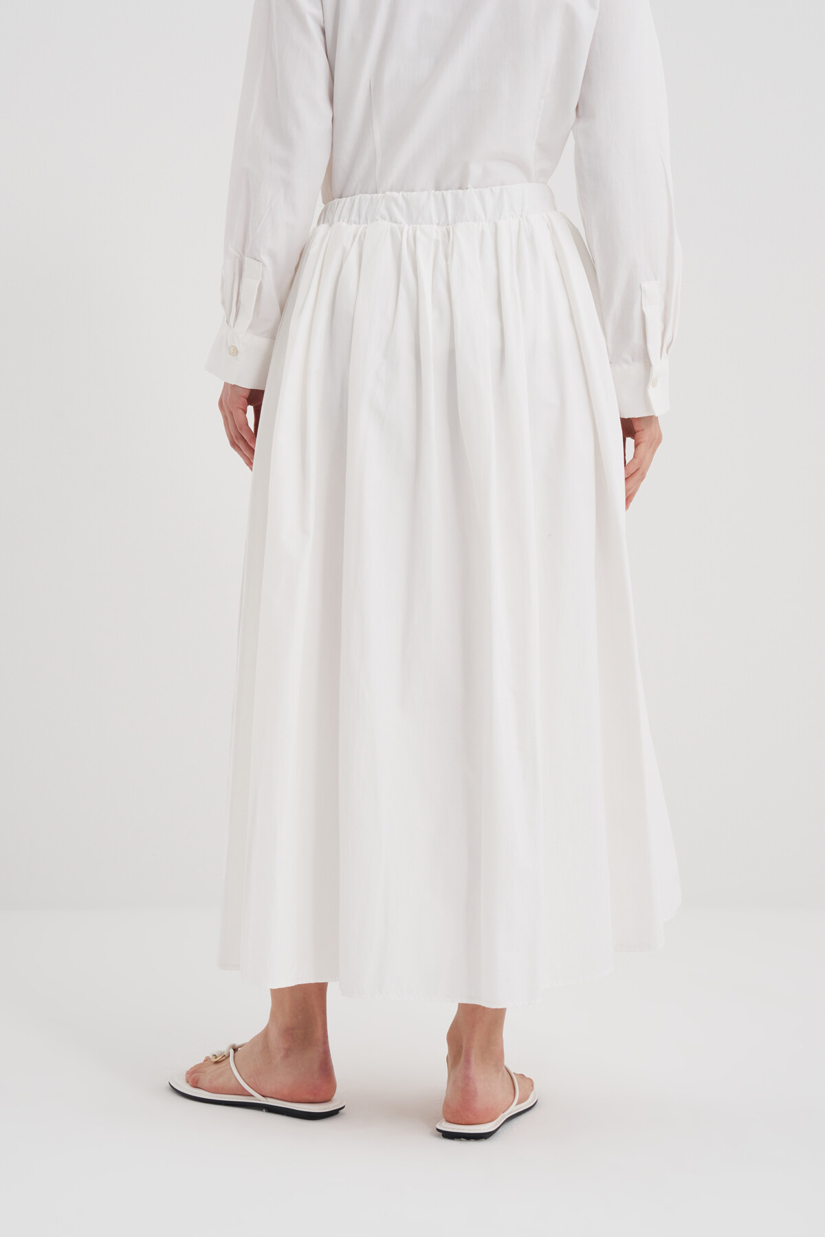 Poplin Pocket Detail Skirt