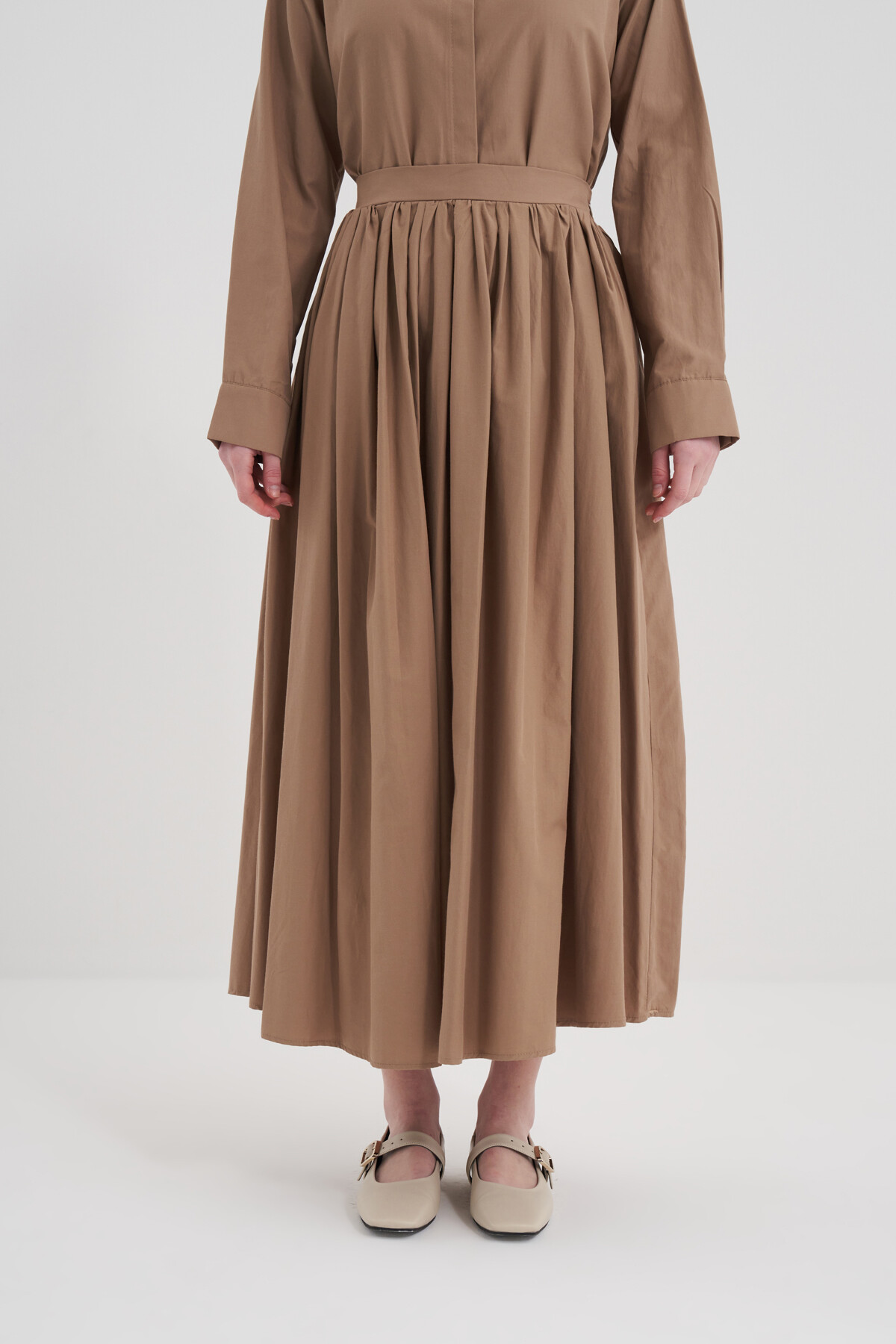 Poplin Pocket Detail Skirt