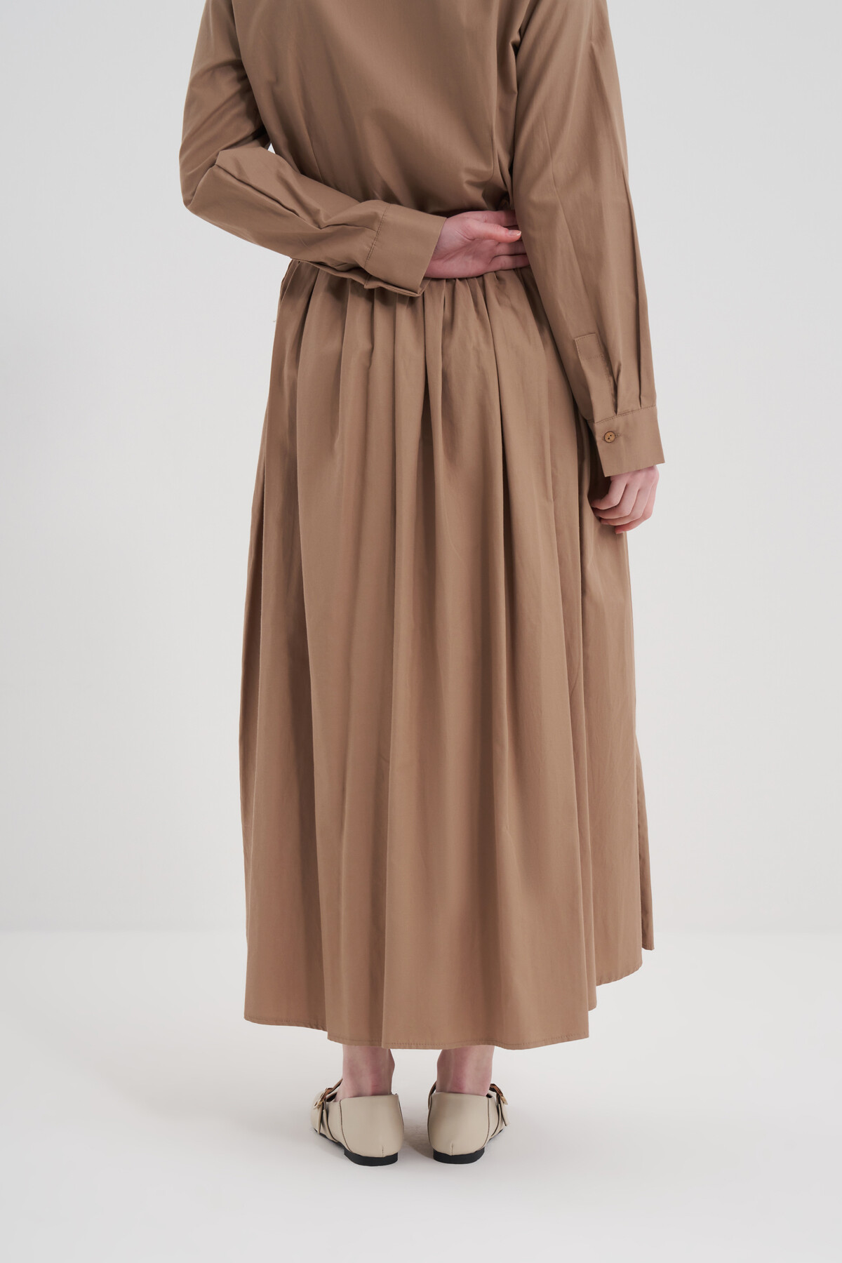 Poplin Pocket Detail Skirt