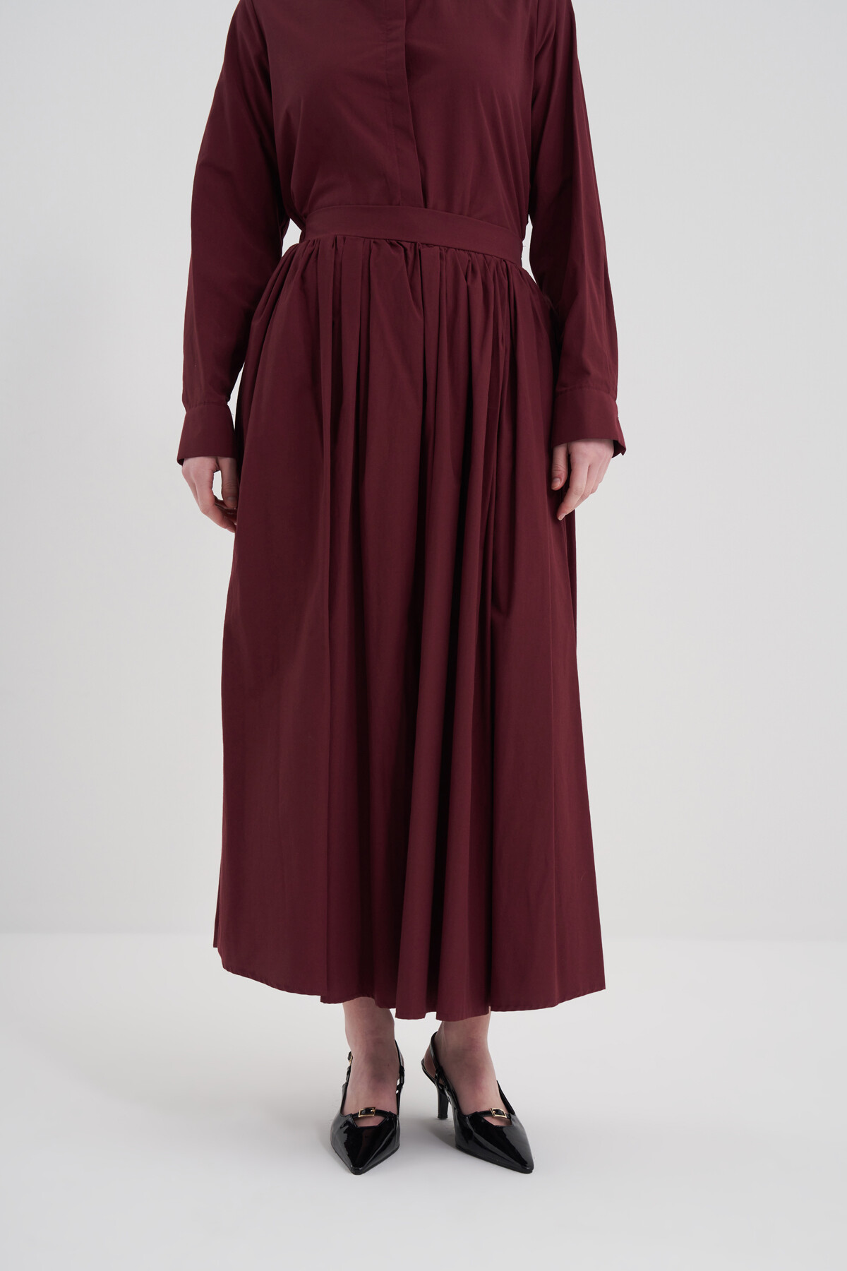 Poplin Pocket Detail Skirt