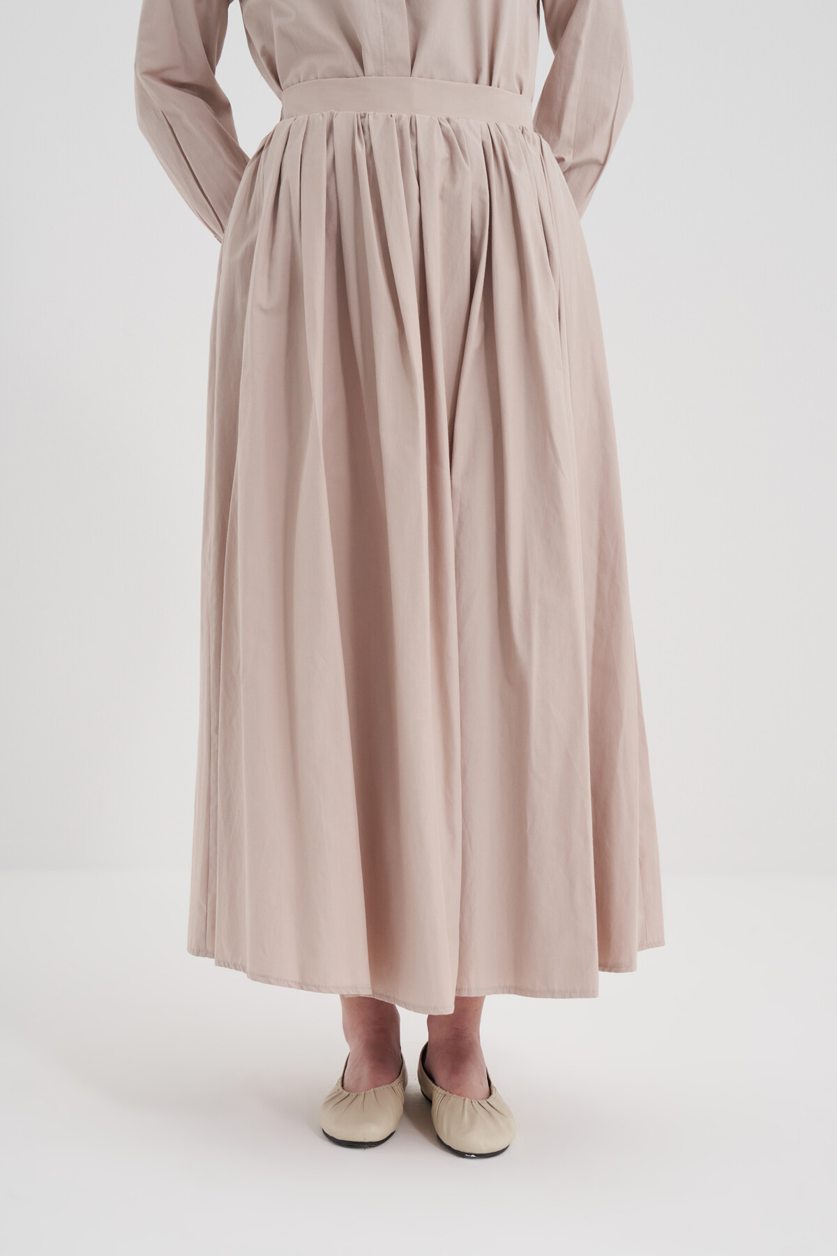 Poplin Pocket Detail Skirt