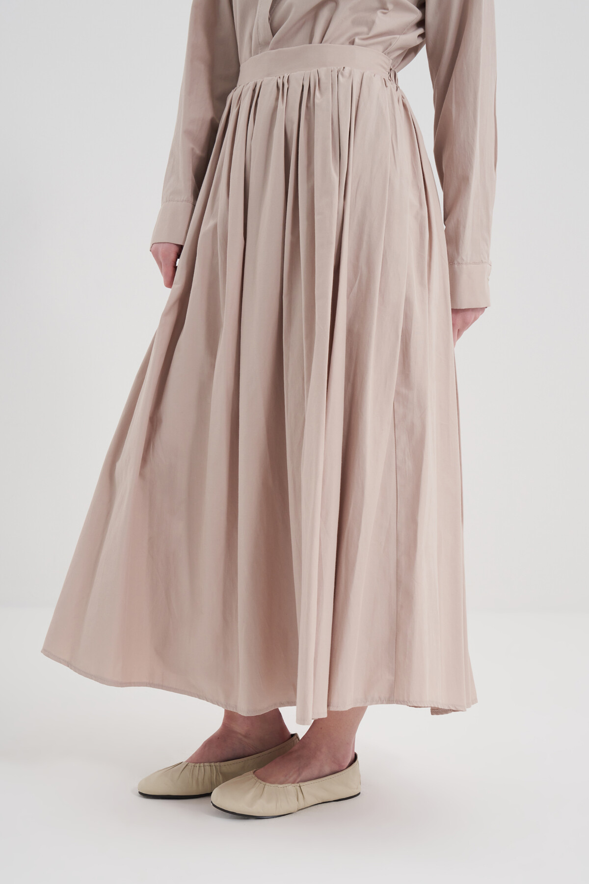 Poplin Pocket Detail Skirt