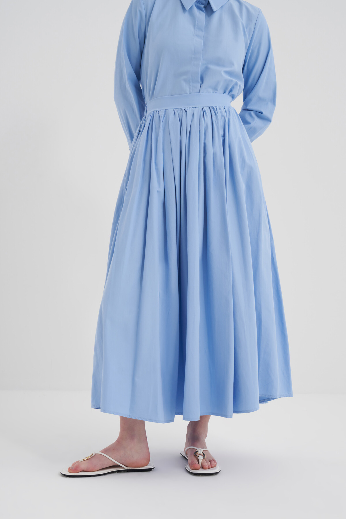 Poplin Pocket Detail Skirt