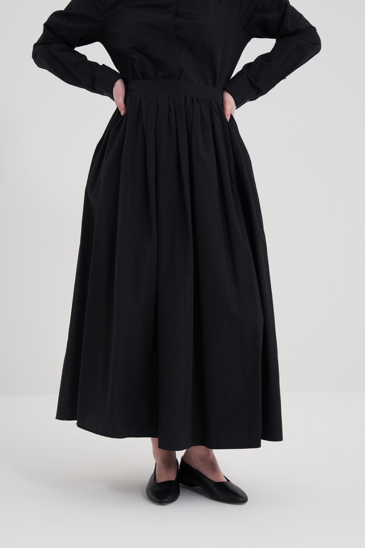 Poplin Pocket Detail Skirt