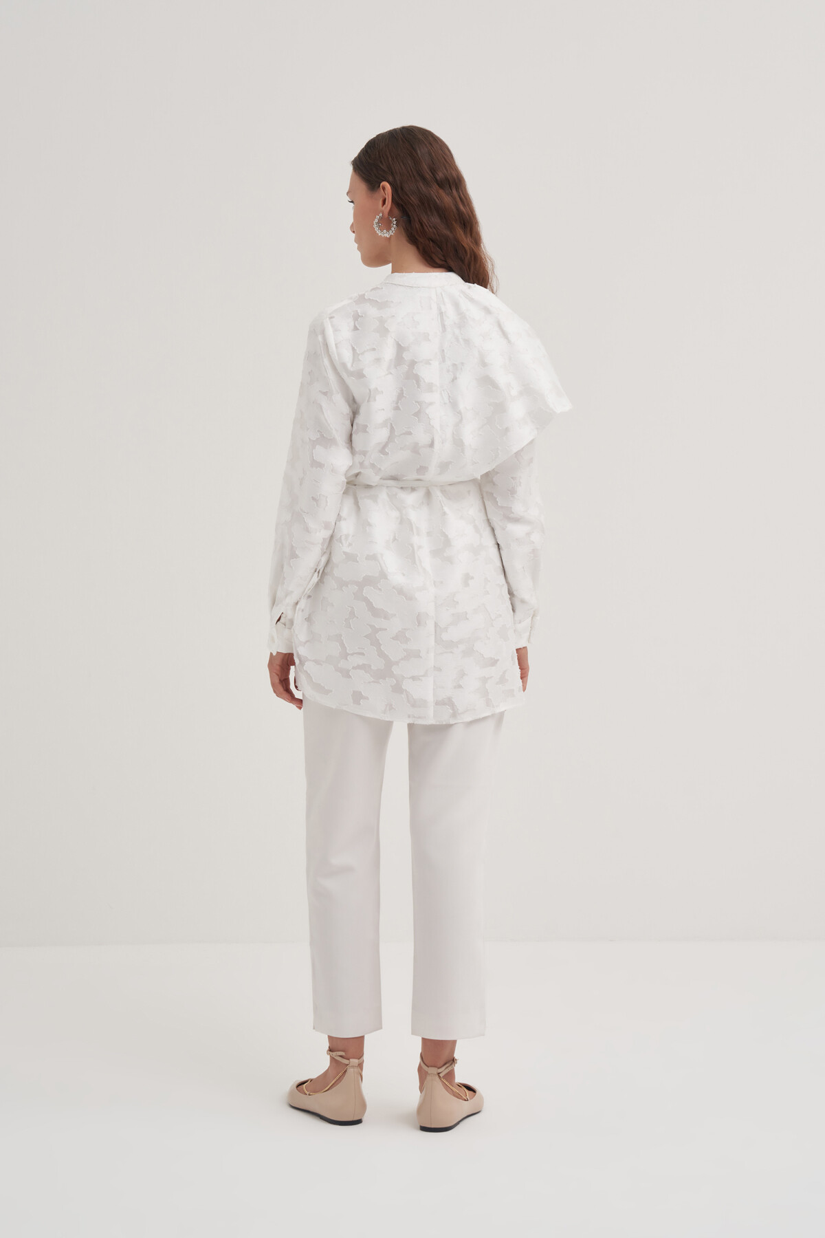 Laced Ruffle Detailed Shirt