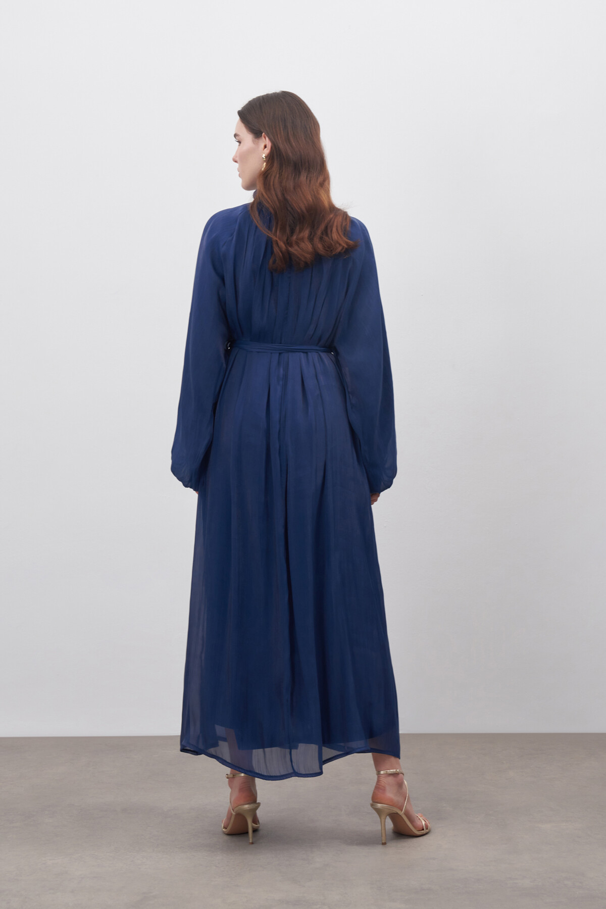 Shiny Chiffon Evening Dress