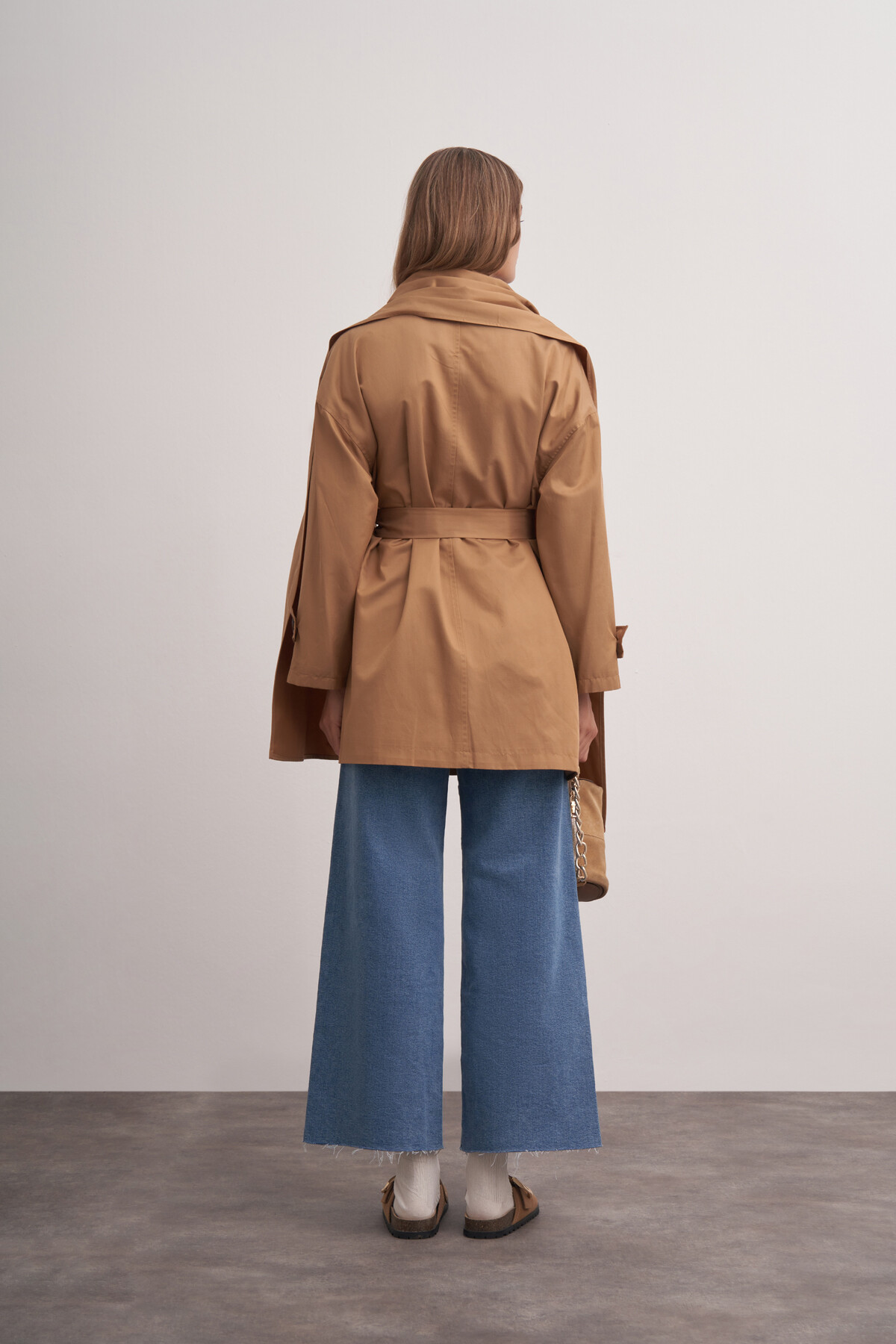 Shawl Detailed Trench Coat