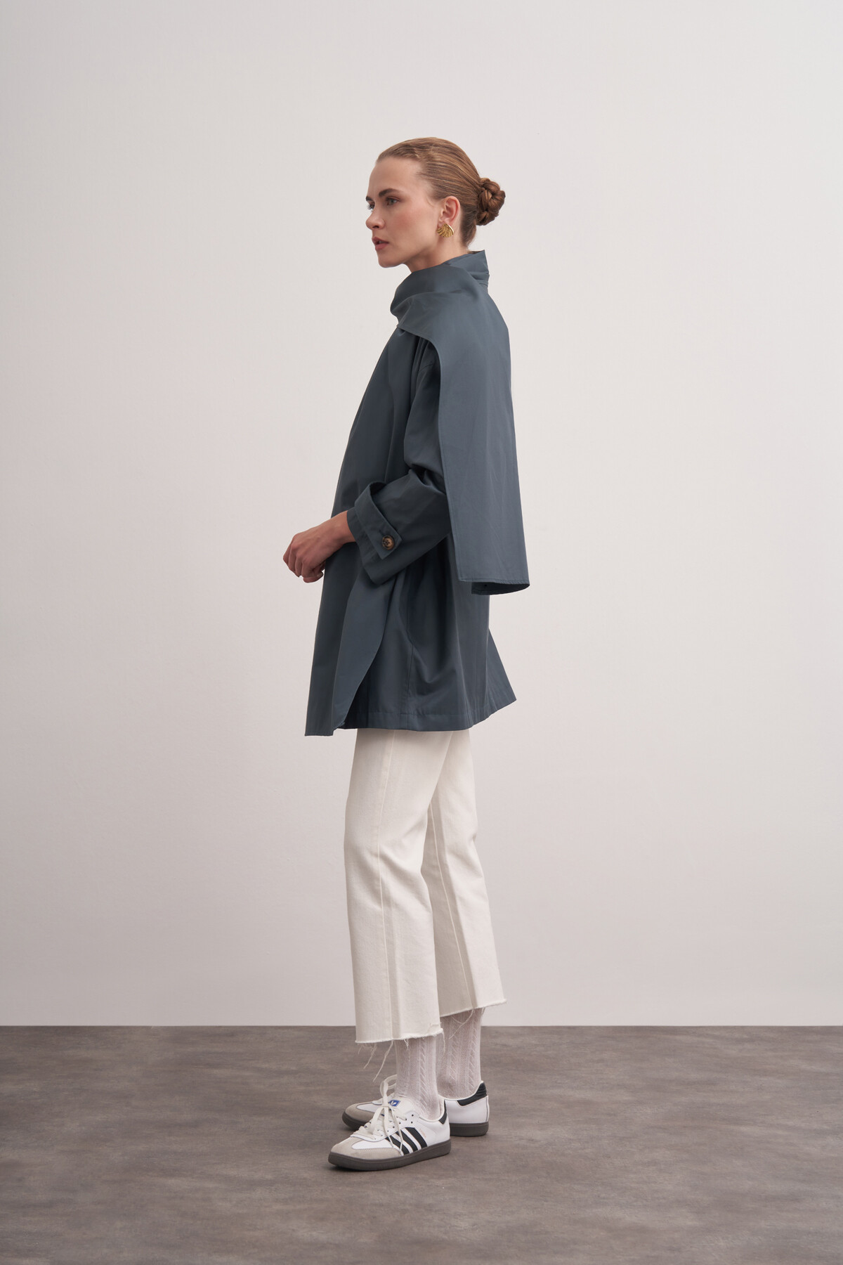 Shawl Detailed Trench Coat