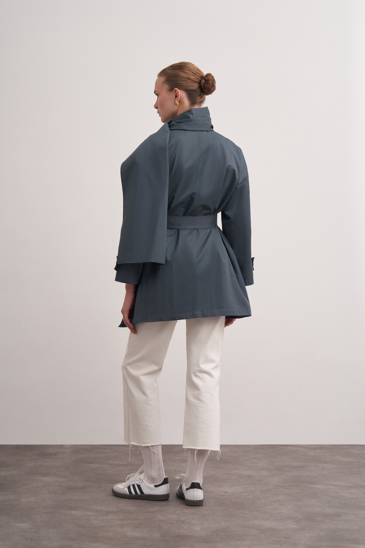 Shawl Detailed Trench Coat