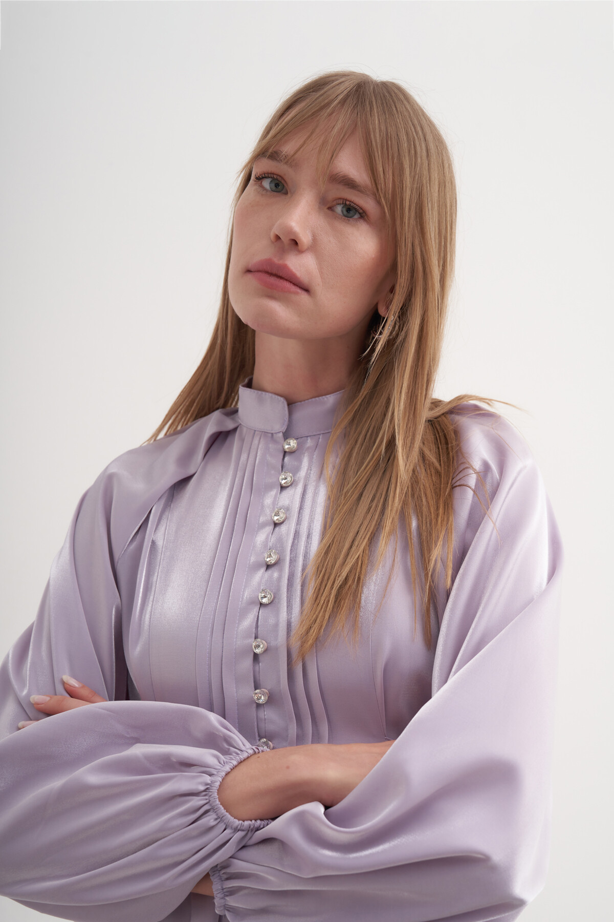 Saten Bağlamalı Abiye Elbise