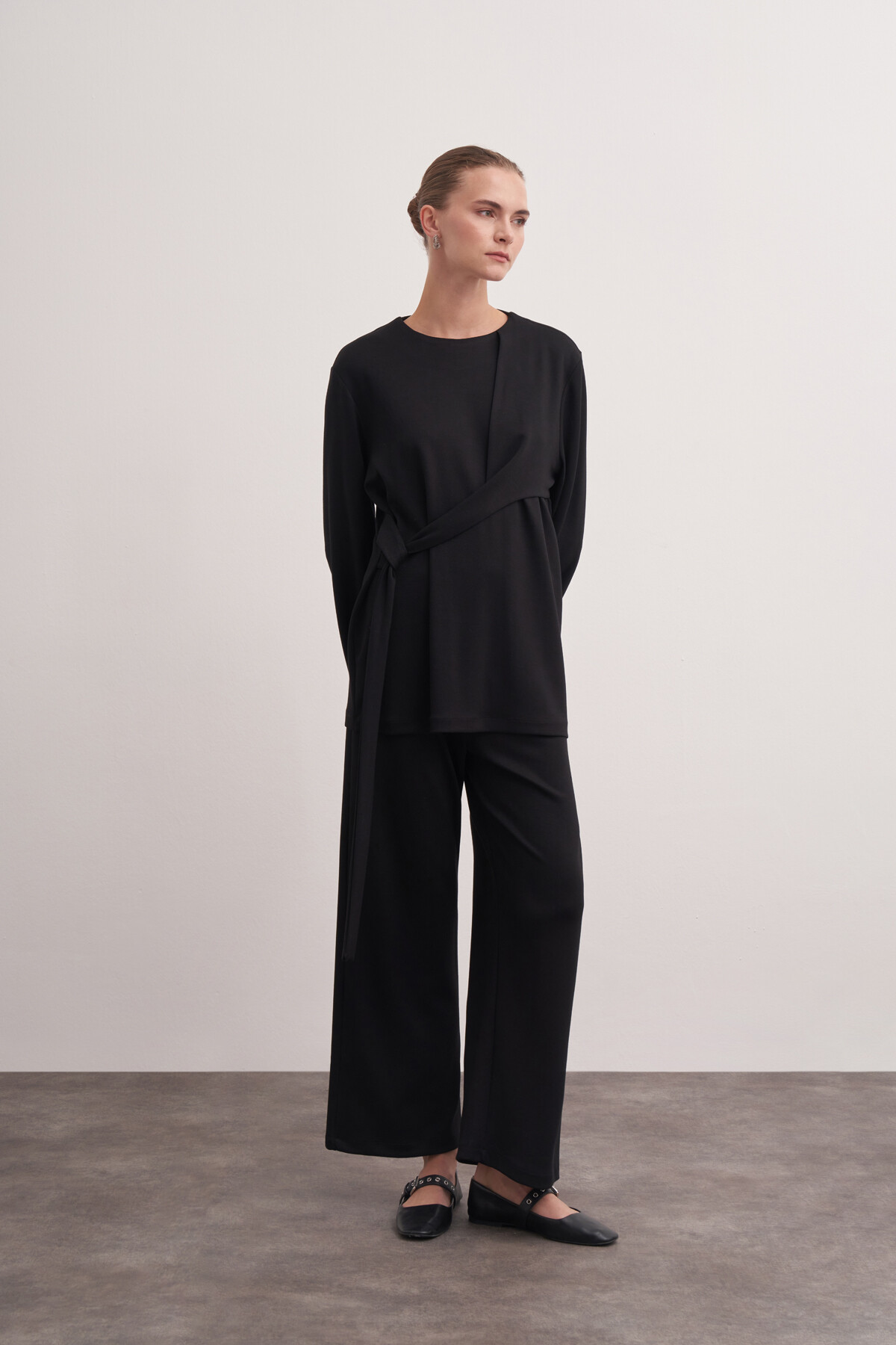 Double Suit with Closure Detail