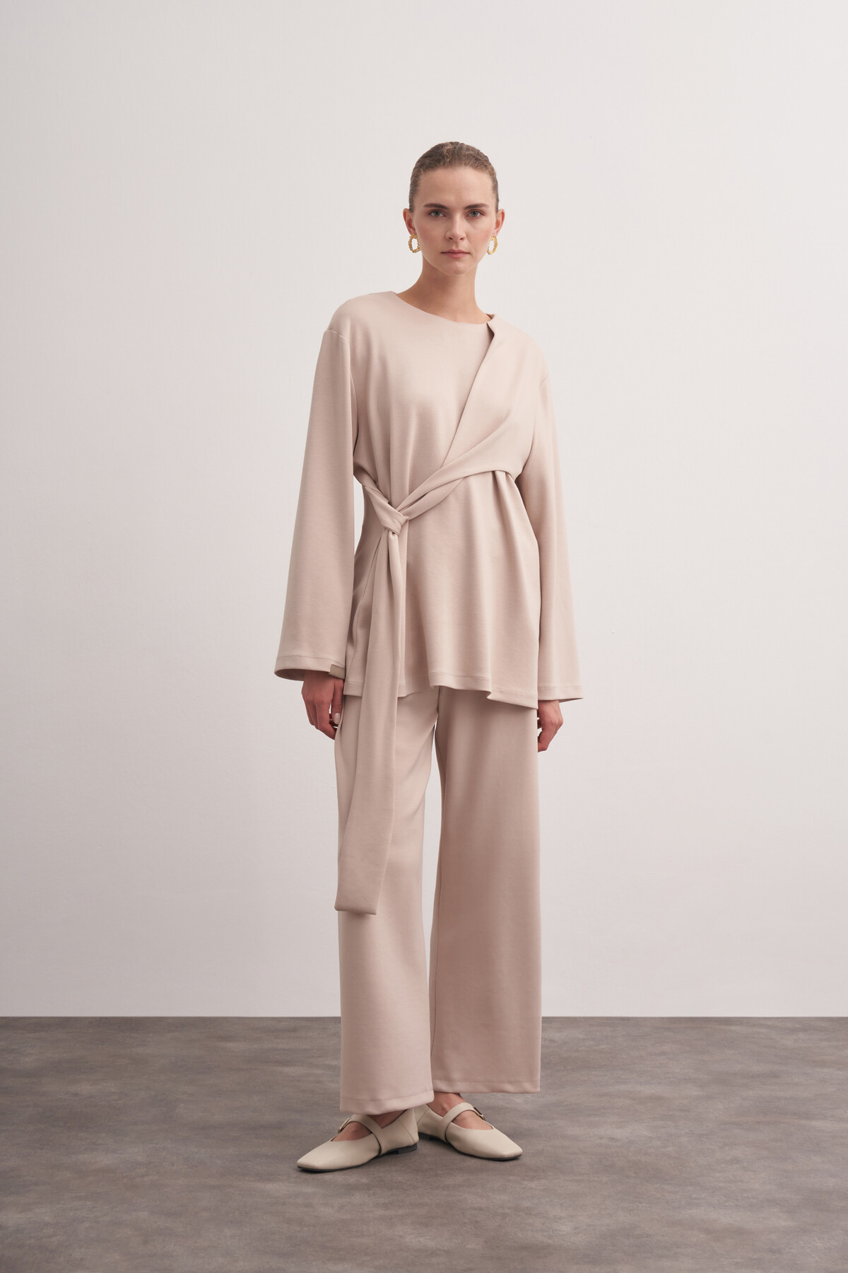 Double Suit with Closure Detail