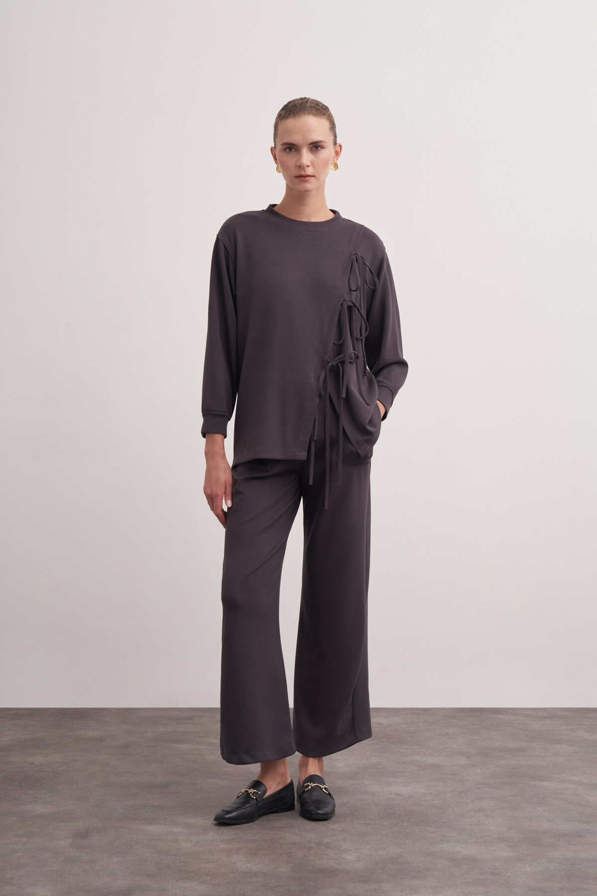 Double Suit with Tie Detail