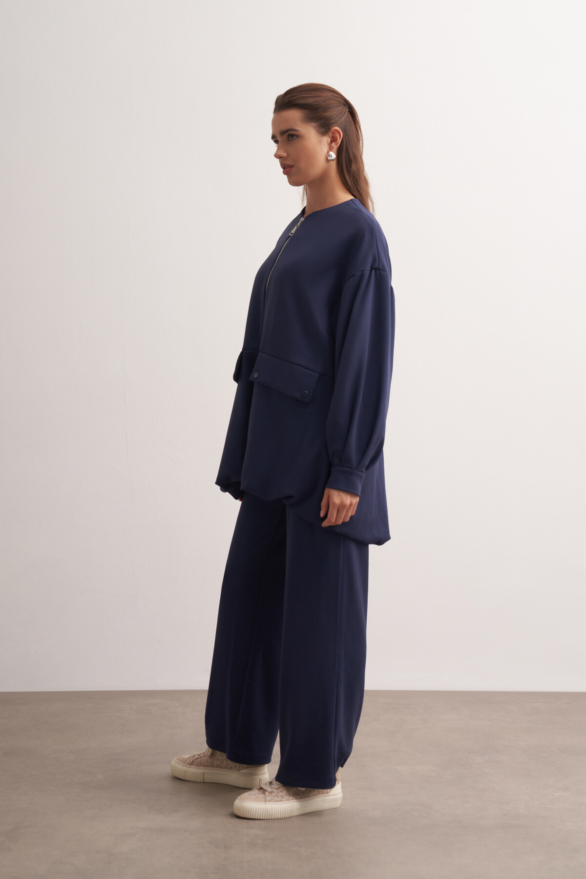 Double Suit with Balloon Detail