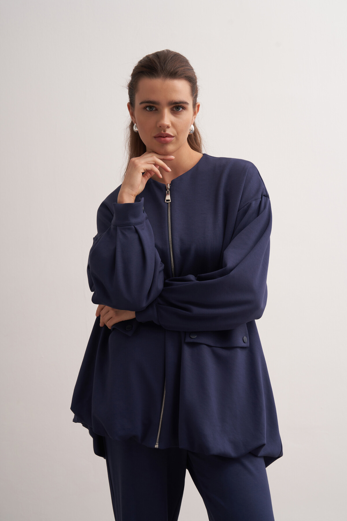 Double Suit with Balloon Detail