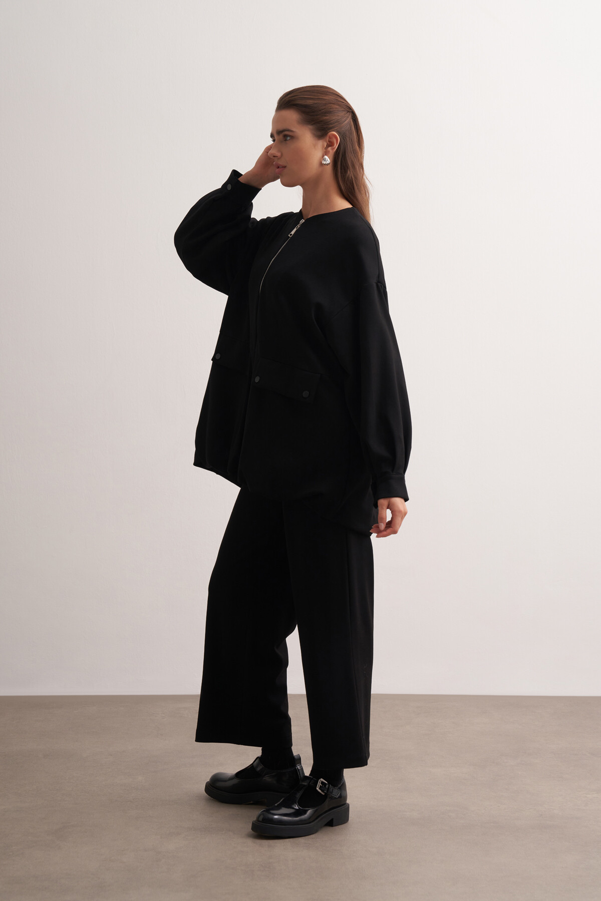 Double Suit with Balloon Detail