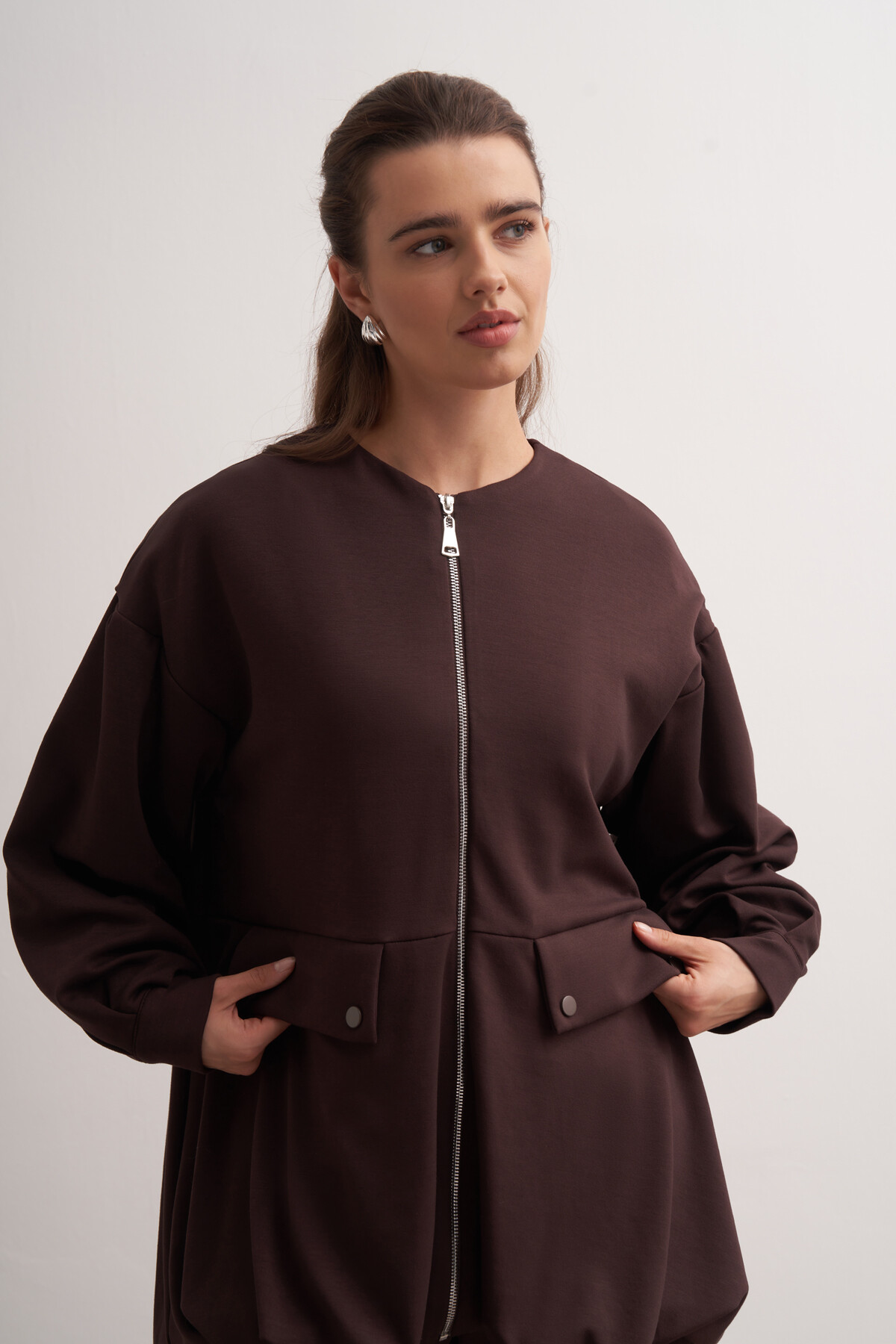 Double Suit with Balloon Detail