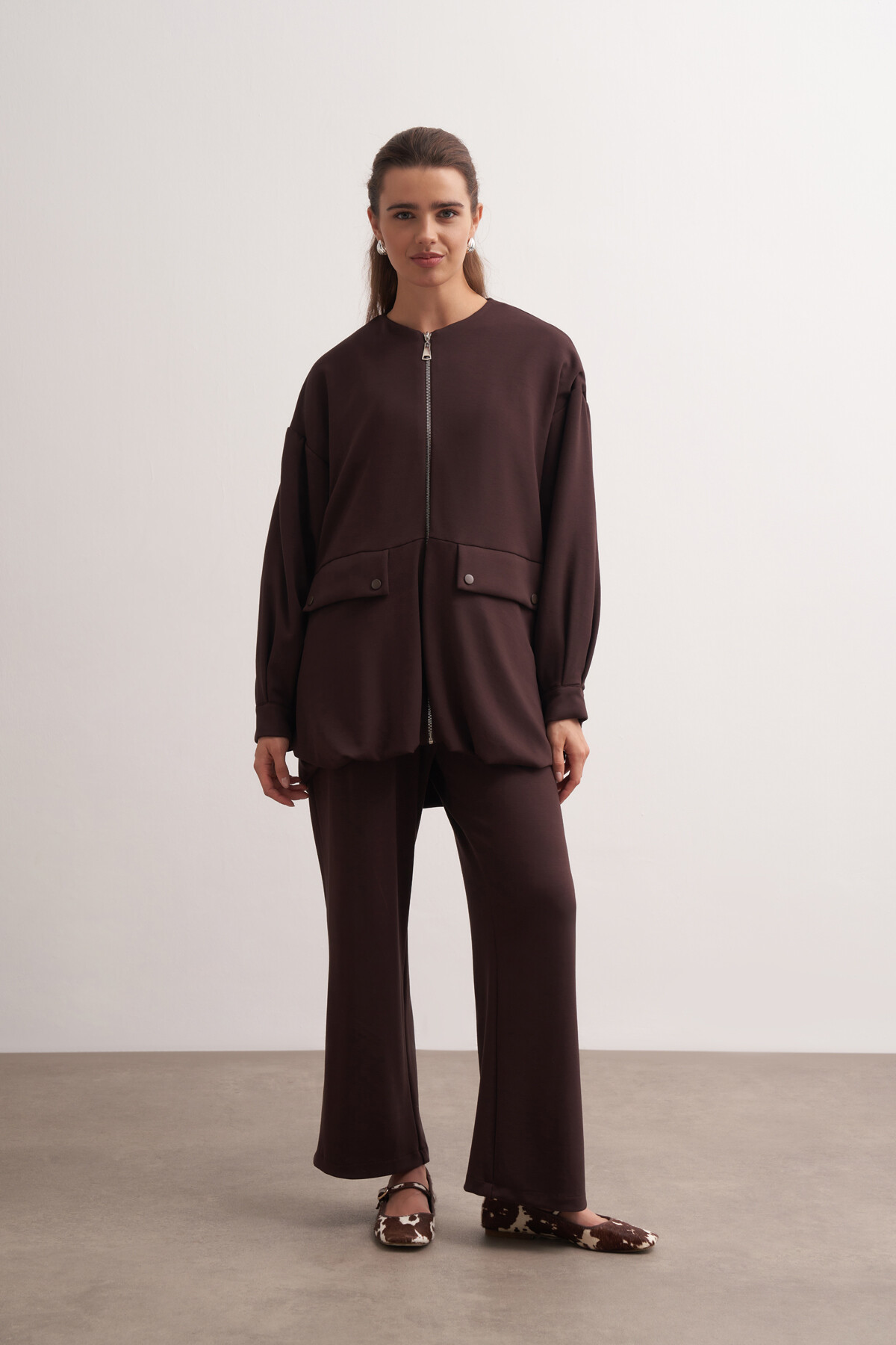 Double Suit with Balloon Detail