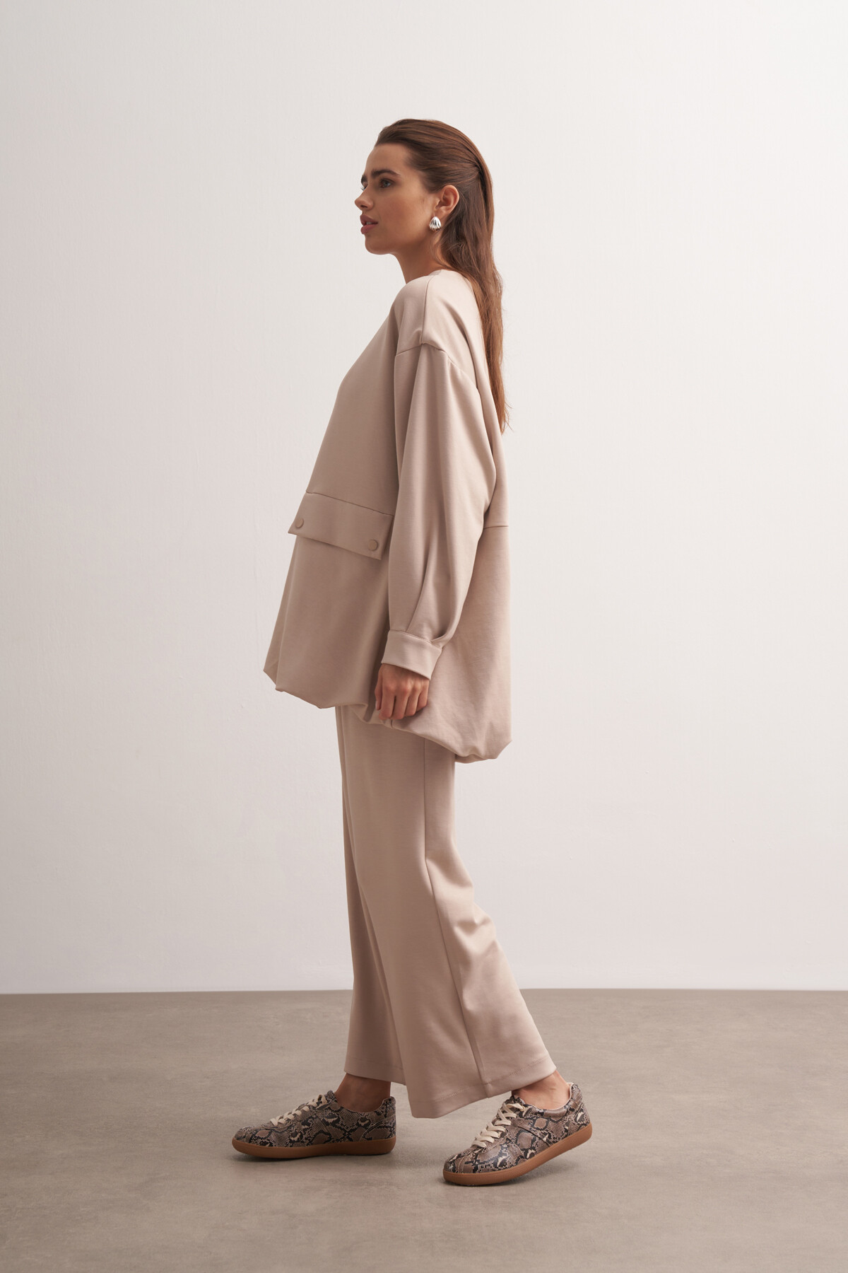 Double Suit with Balloon Detail