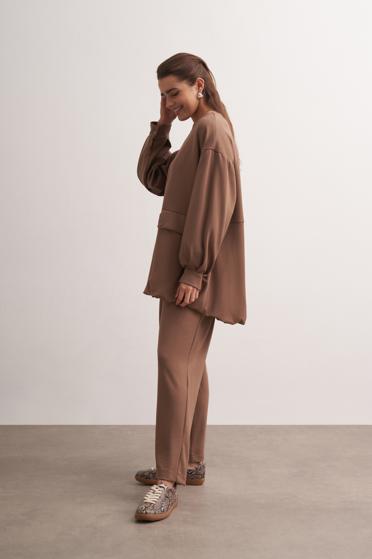 Double Suit with Balloon Detail