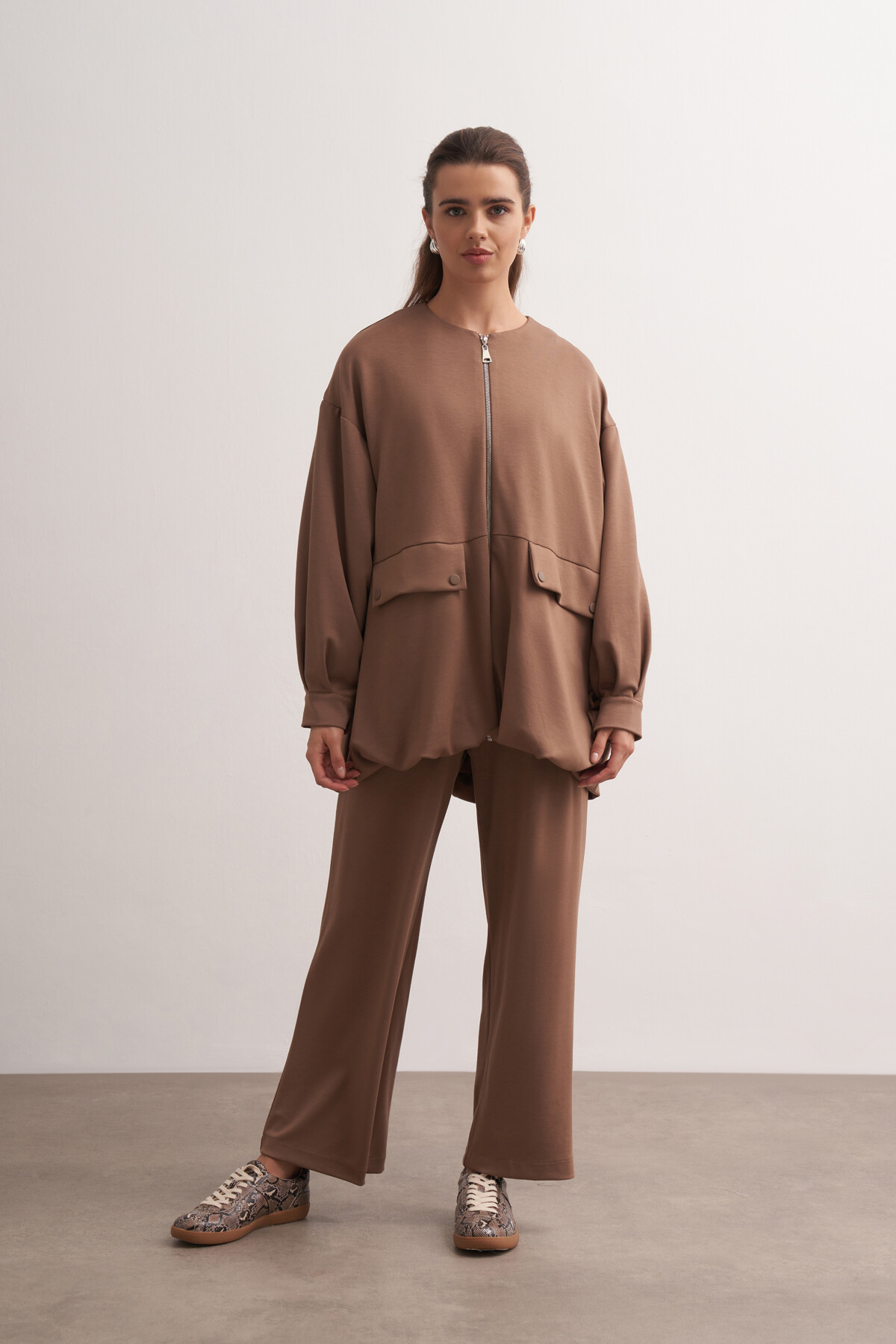 Double Suit with Balloon Detail