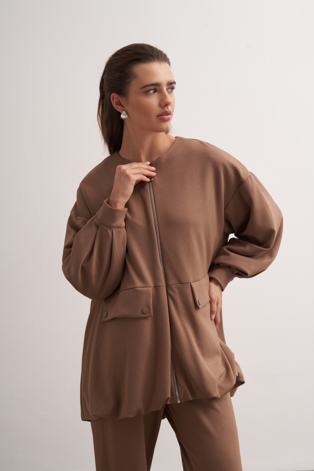 Double Suit with Balloon Detail