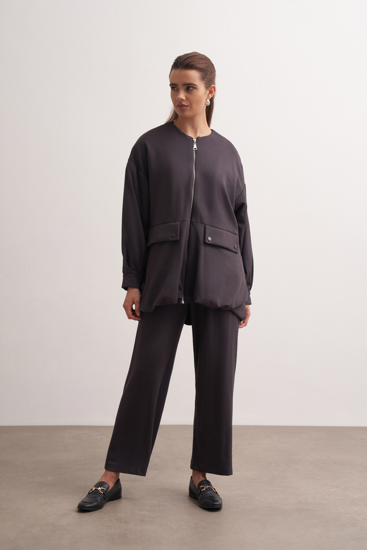 Double Suit with Balloon Detail